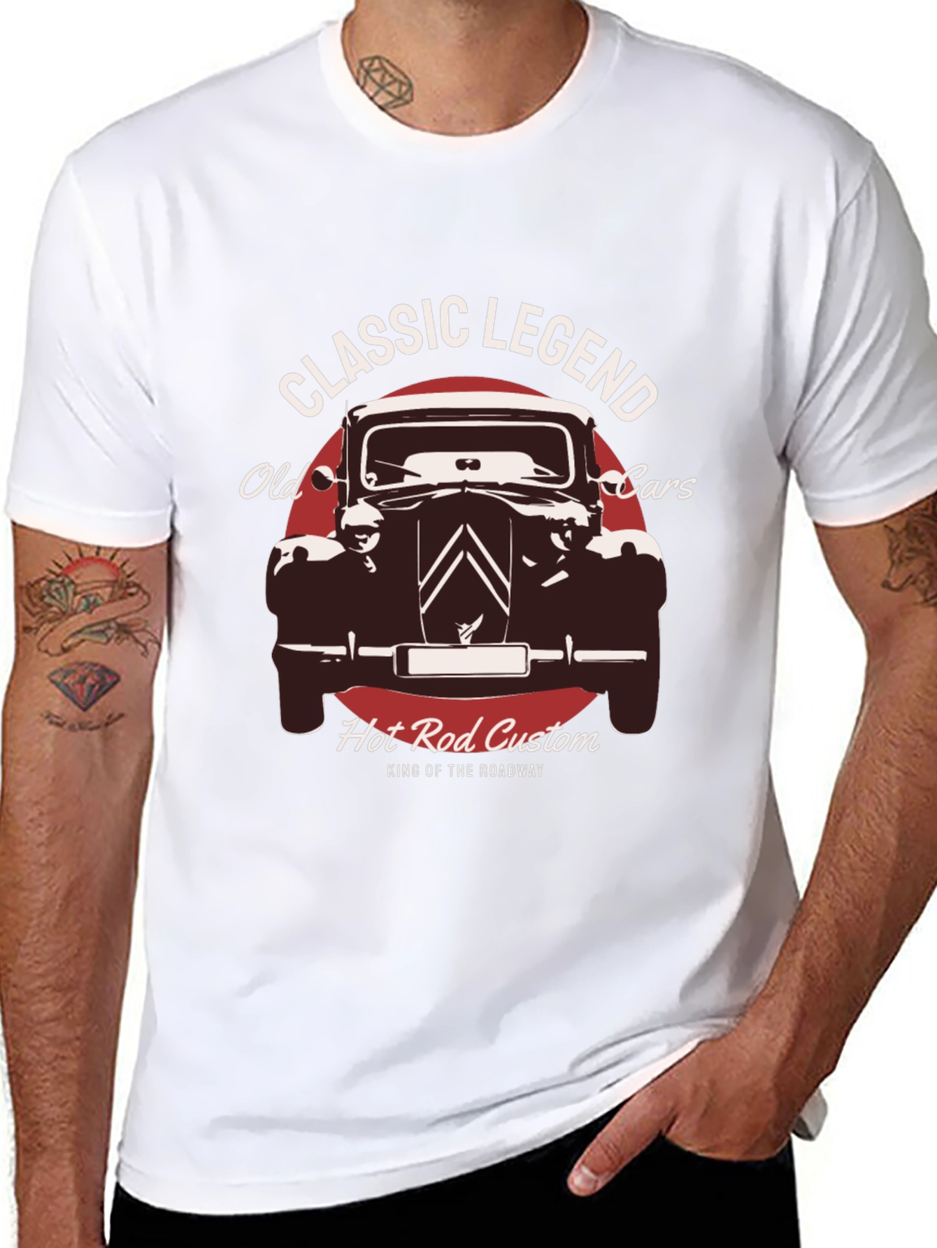 Classic Legend Car T-Shirt - Hot Rod Custom Design