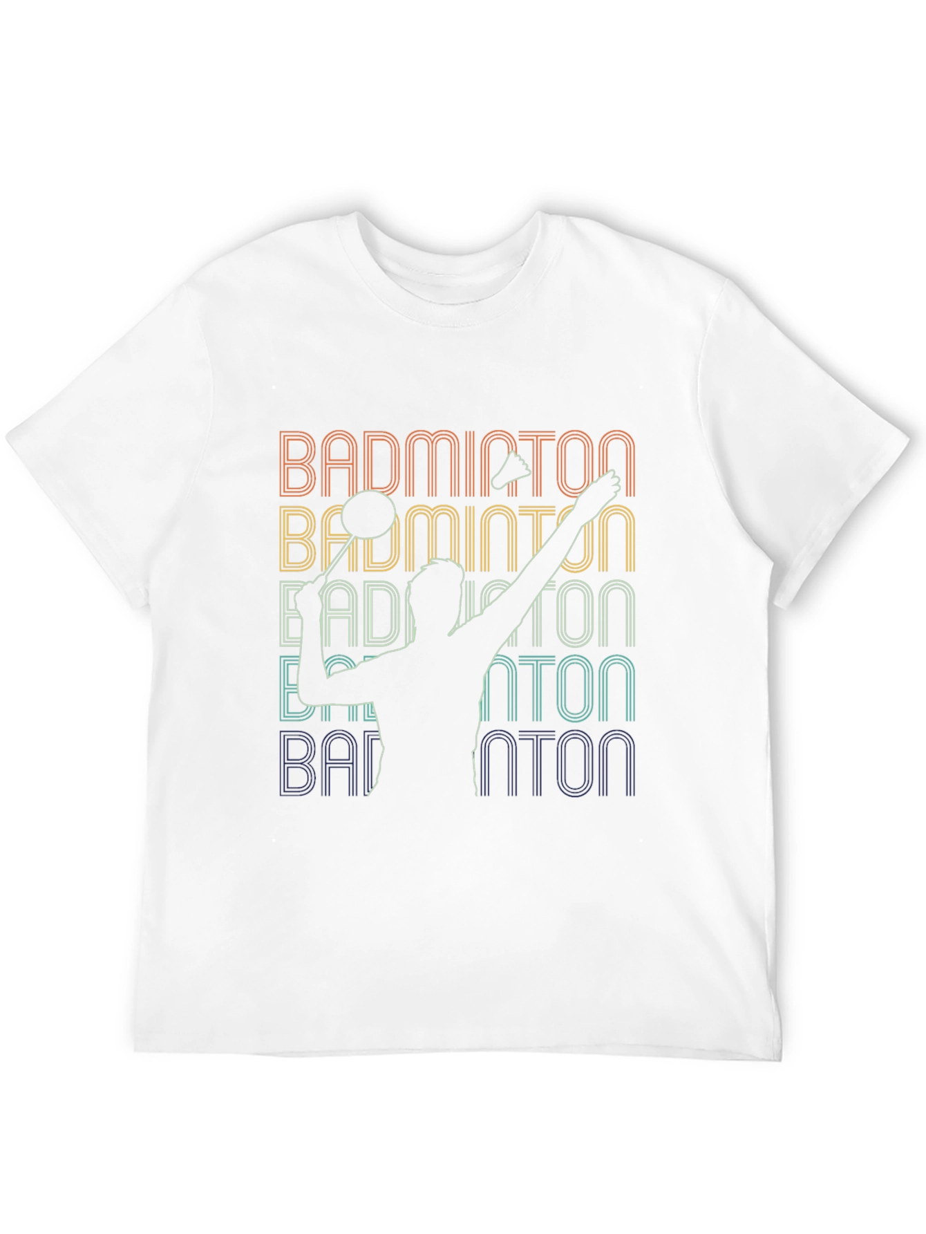 Retro Badminton Player T-Shirt
