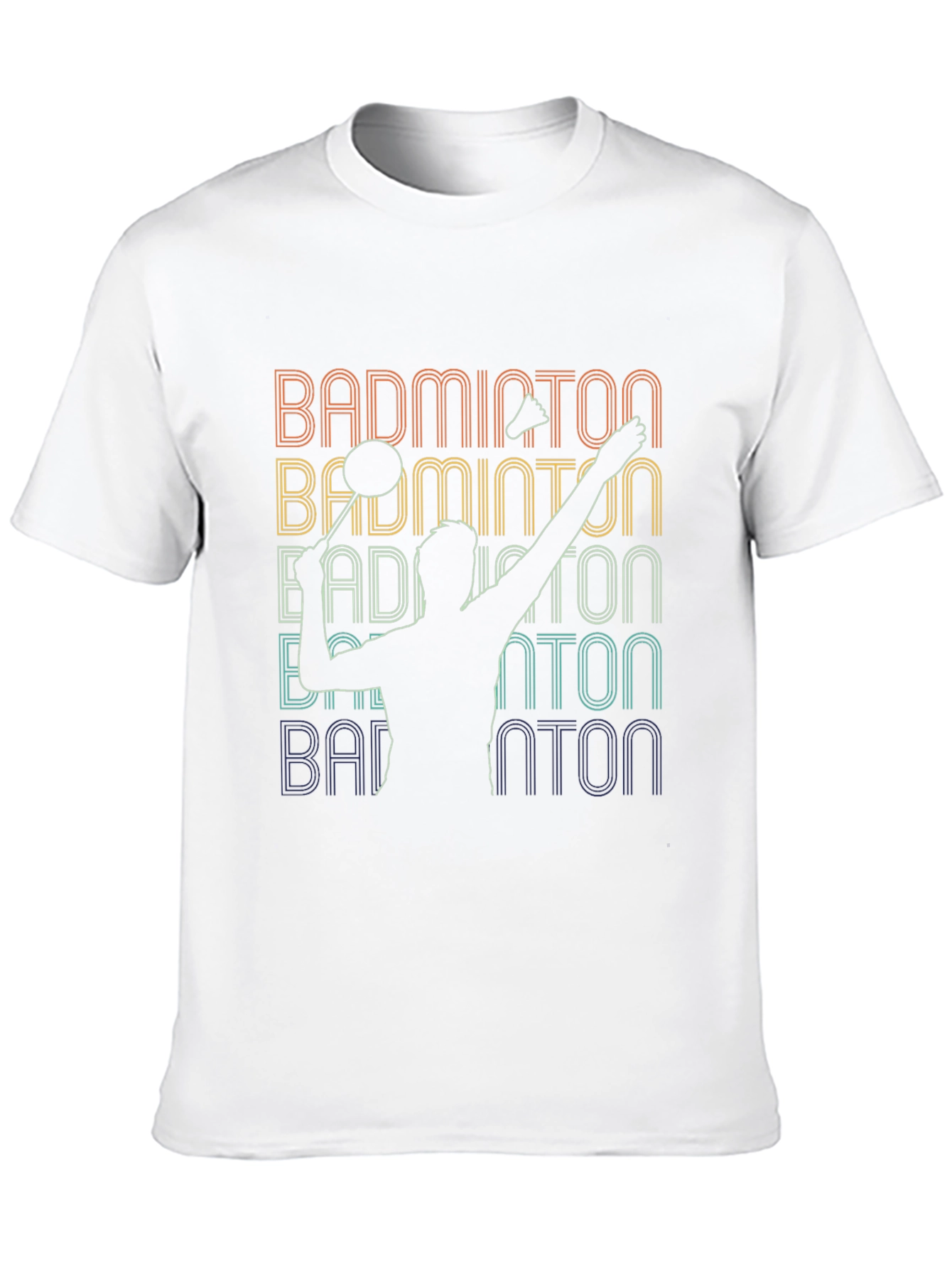 Retro Badminton Player T-Shirt