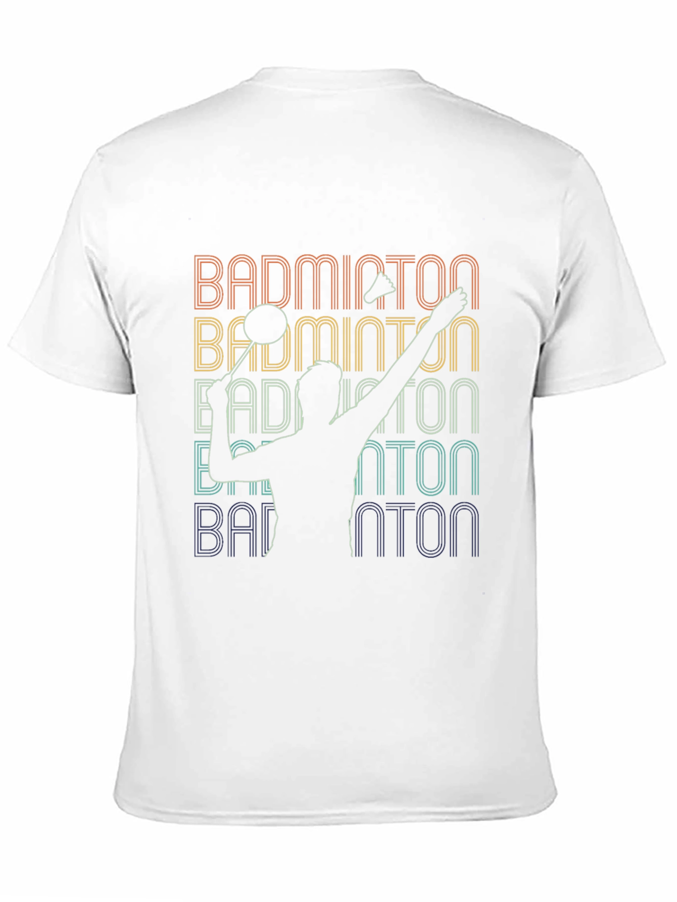 Retro Badminton Player T-Shirt