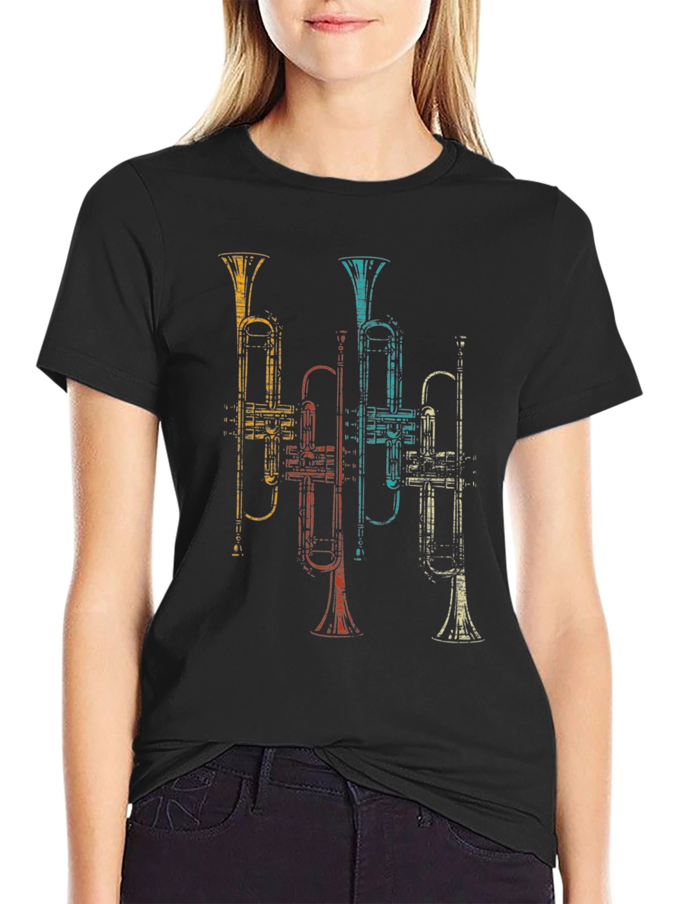Retro Trumpet T-Shirt - Musical Instrument Tee