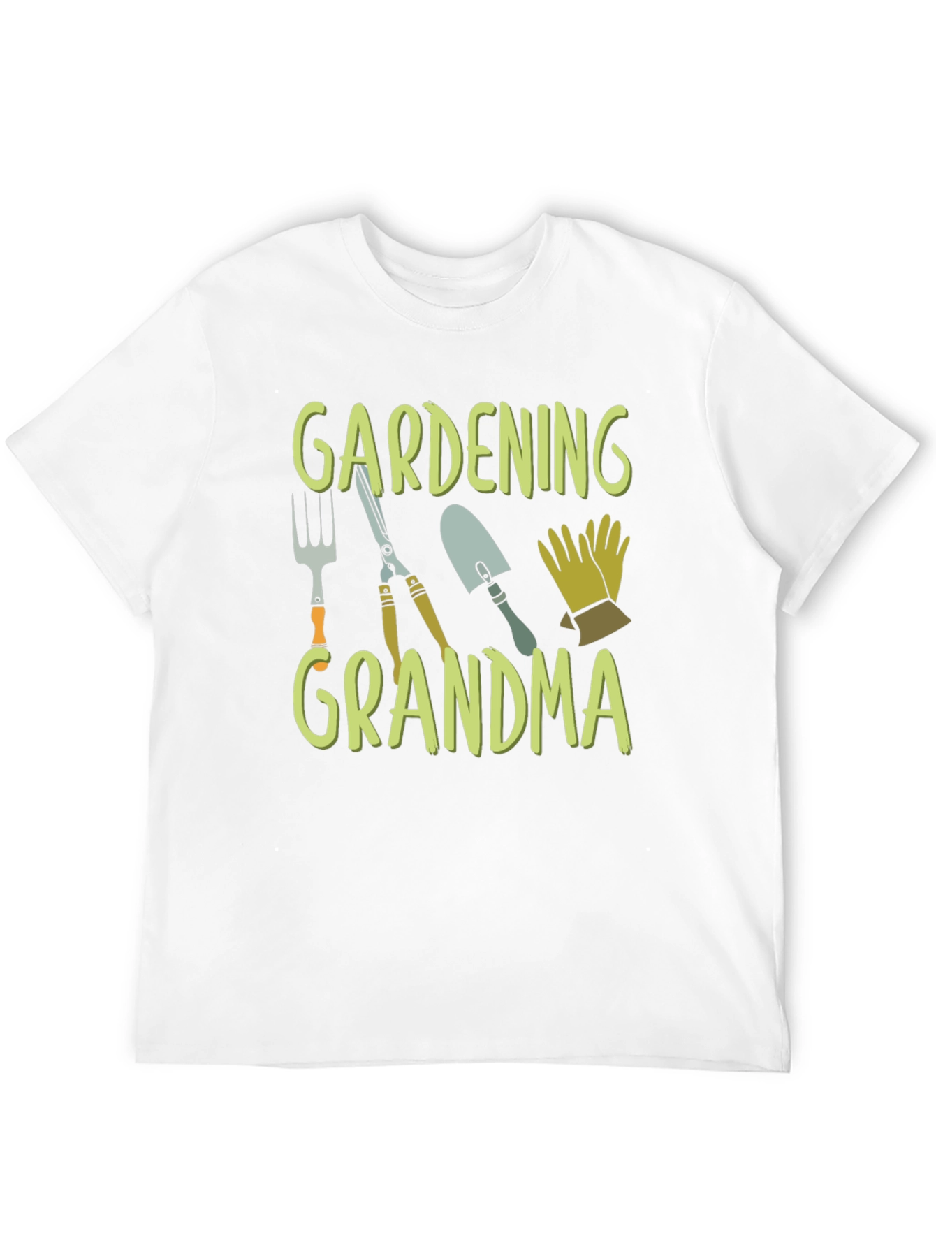 Gardening Grandma T-Shirt - Black Cotton Tee