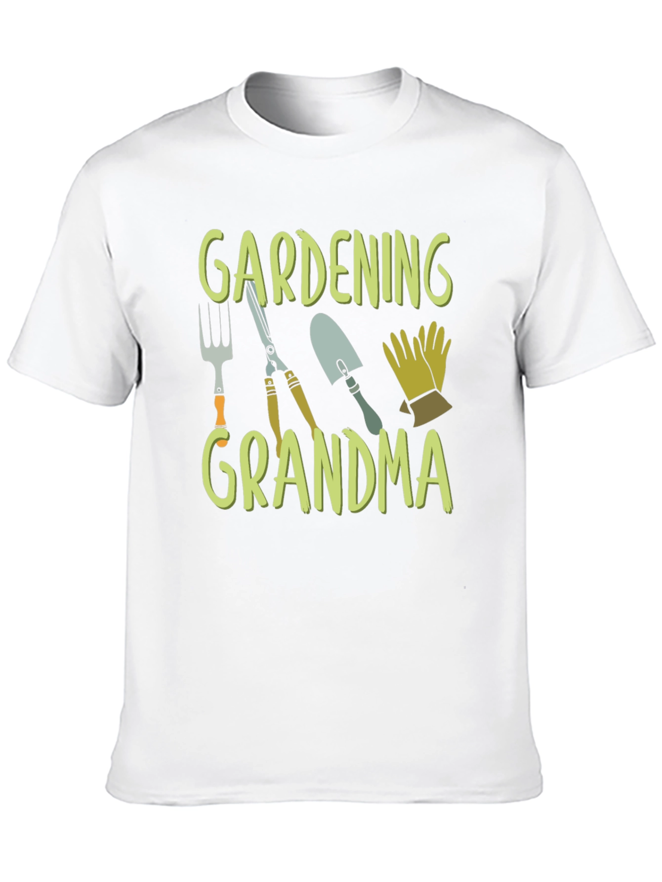 Gardening Grandma T-Shirt - Black Cotton Tee