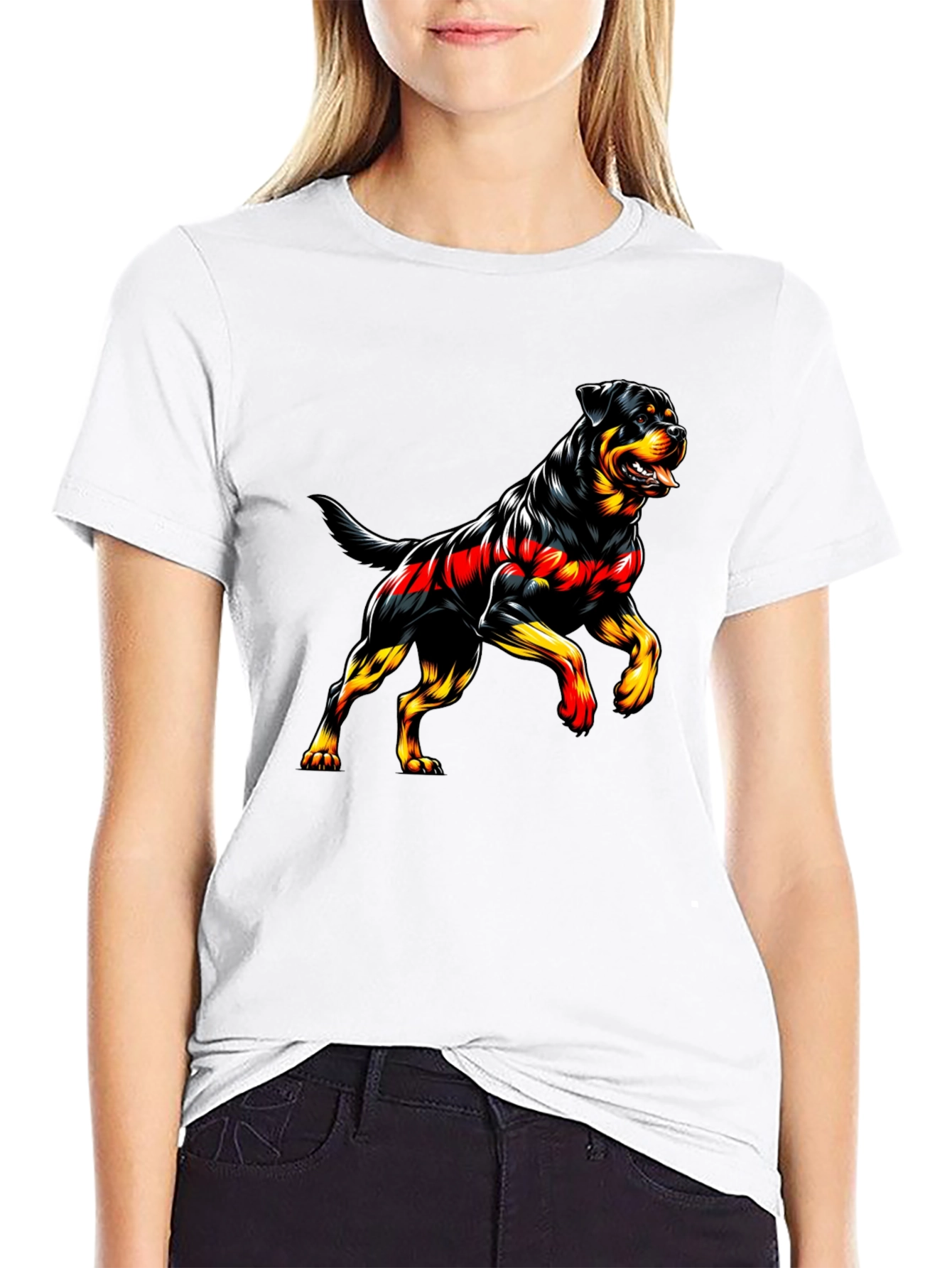 Rottweiler Graphic Tee - Black T-Shirt