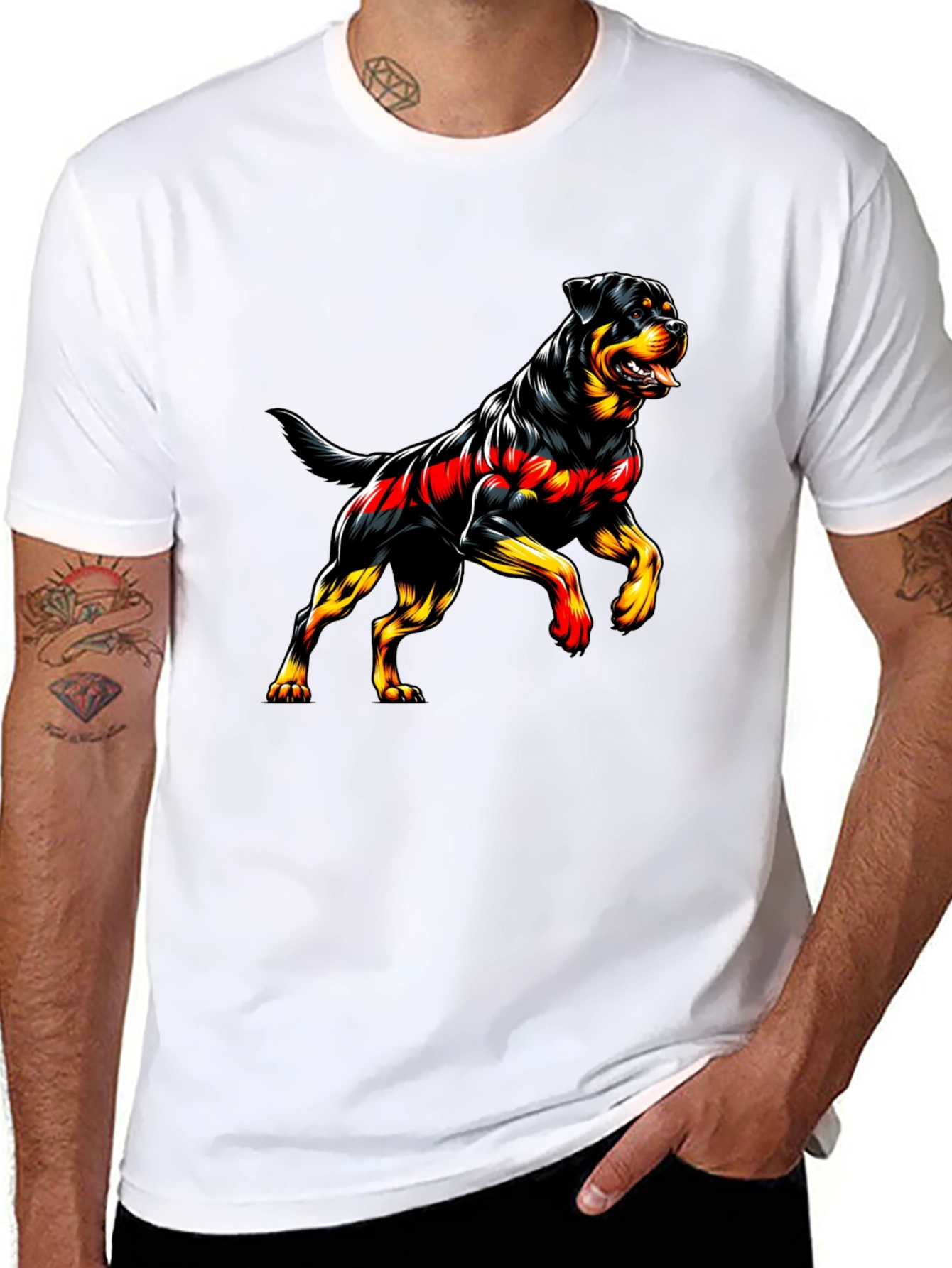 Rottweiler Graphic Tee - Black T-Shirt