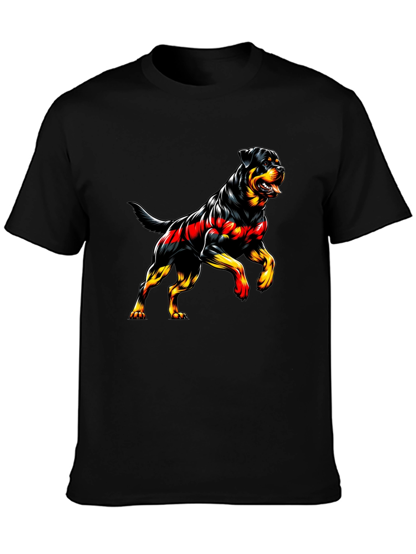 Rottweiler Graphic Tee - Black T-Shirt
