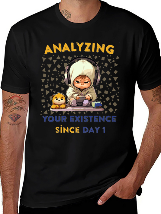 Analyzing Existence T-Shirt - Funny Gamer Baby Tee