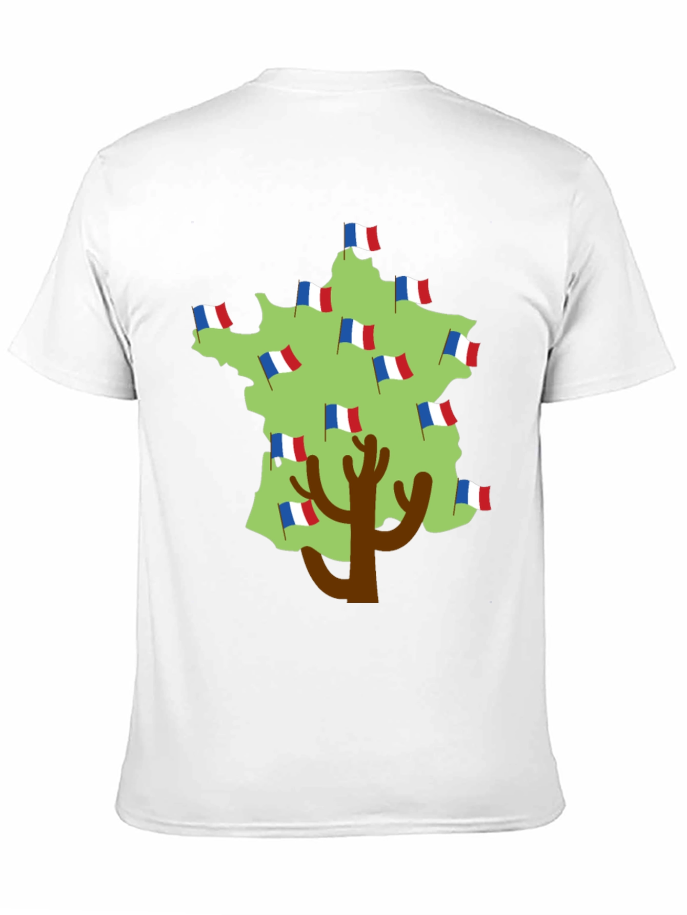 France Flag Tree T-Shirt - French Pride Tee