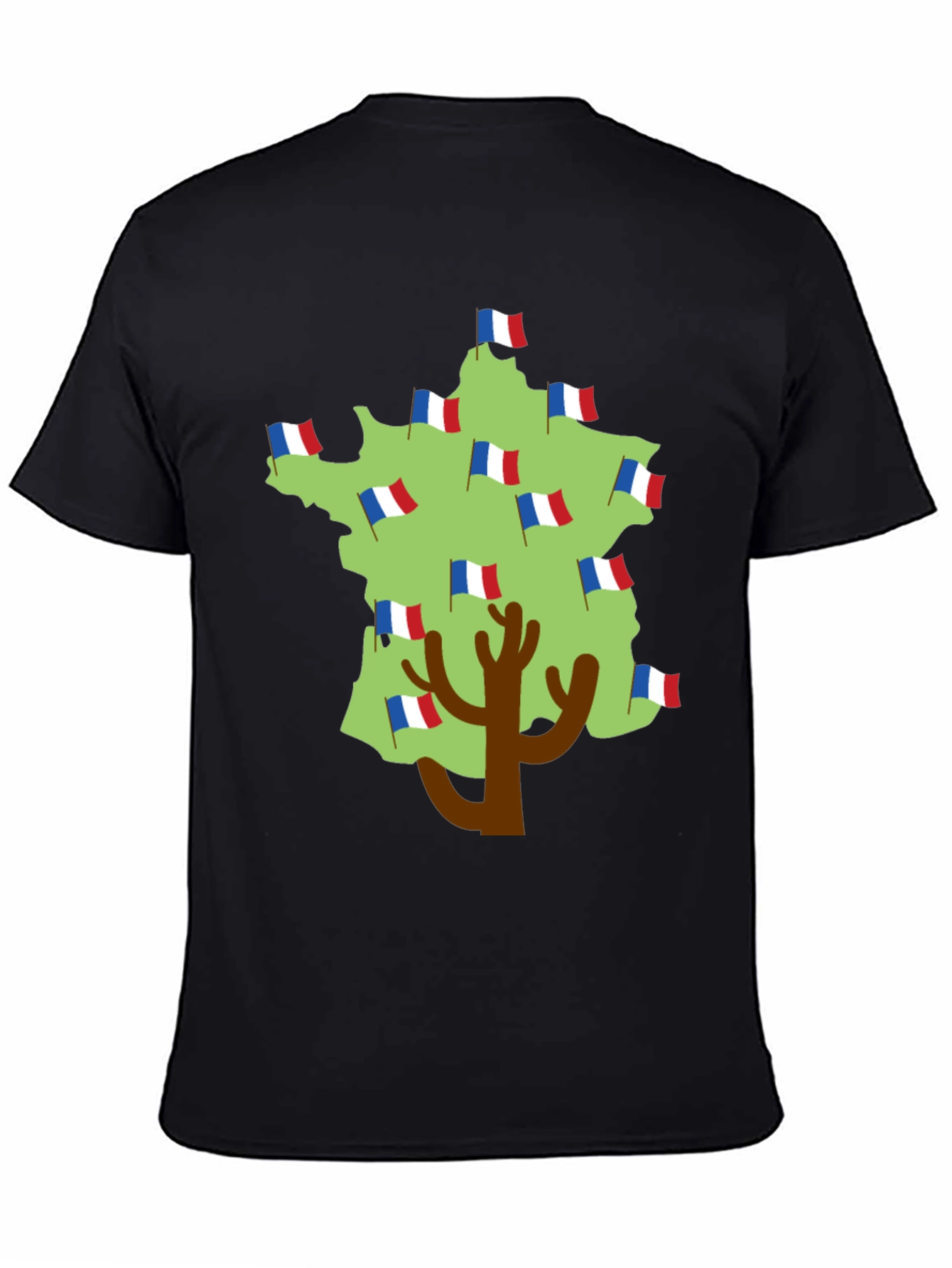 France Flag Tree T-Shirt - French Pride Tee
