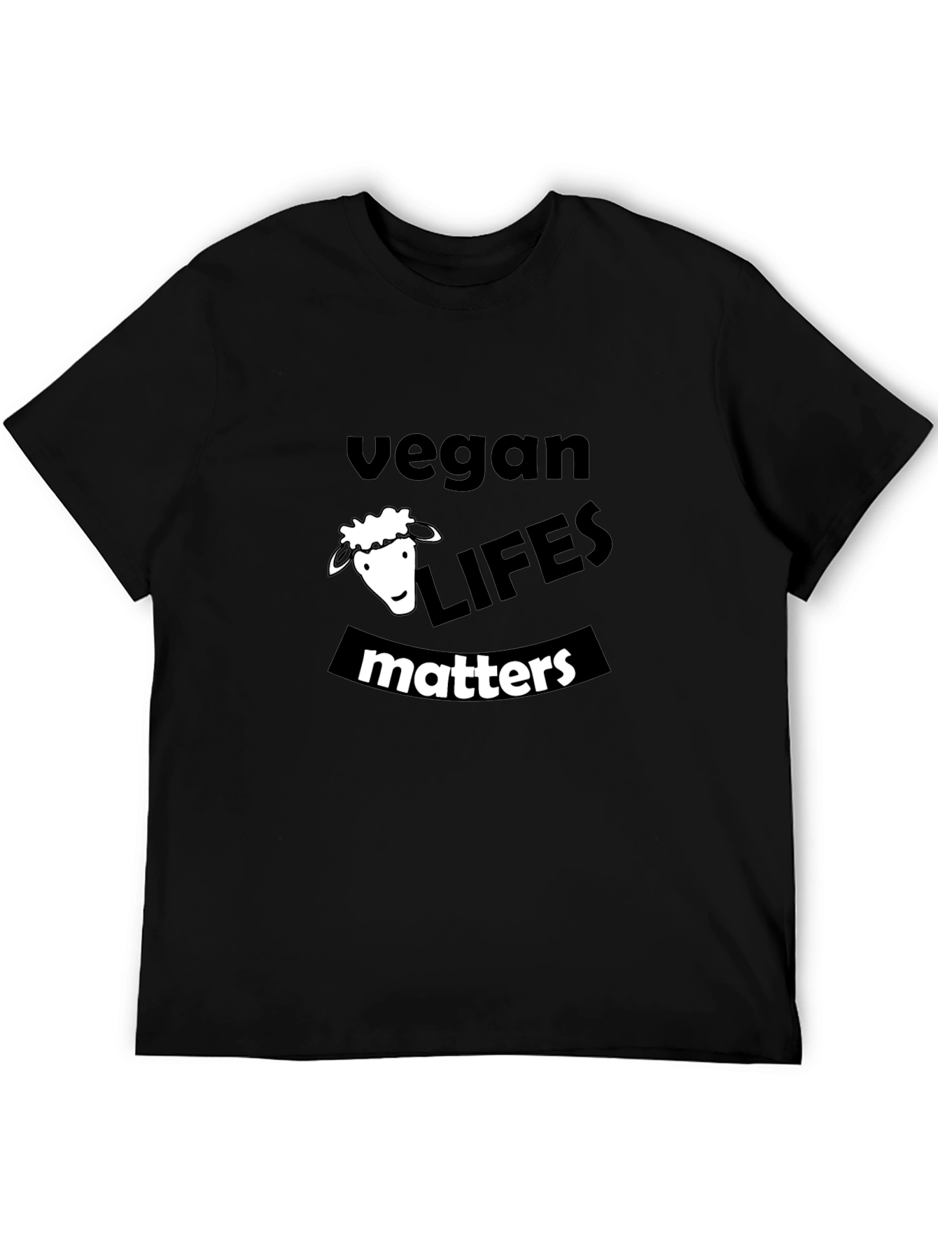 Vegan Life Matters Black T-Shirt