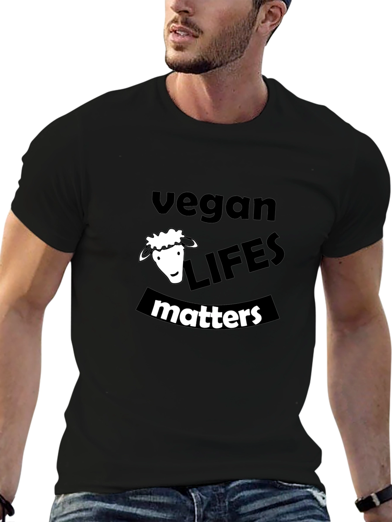 Vegan Life Matters Black T-Shirt