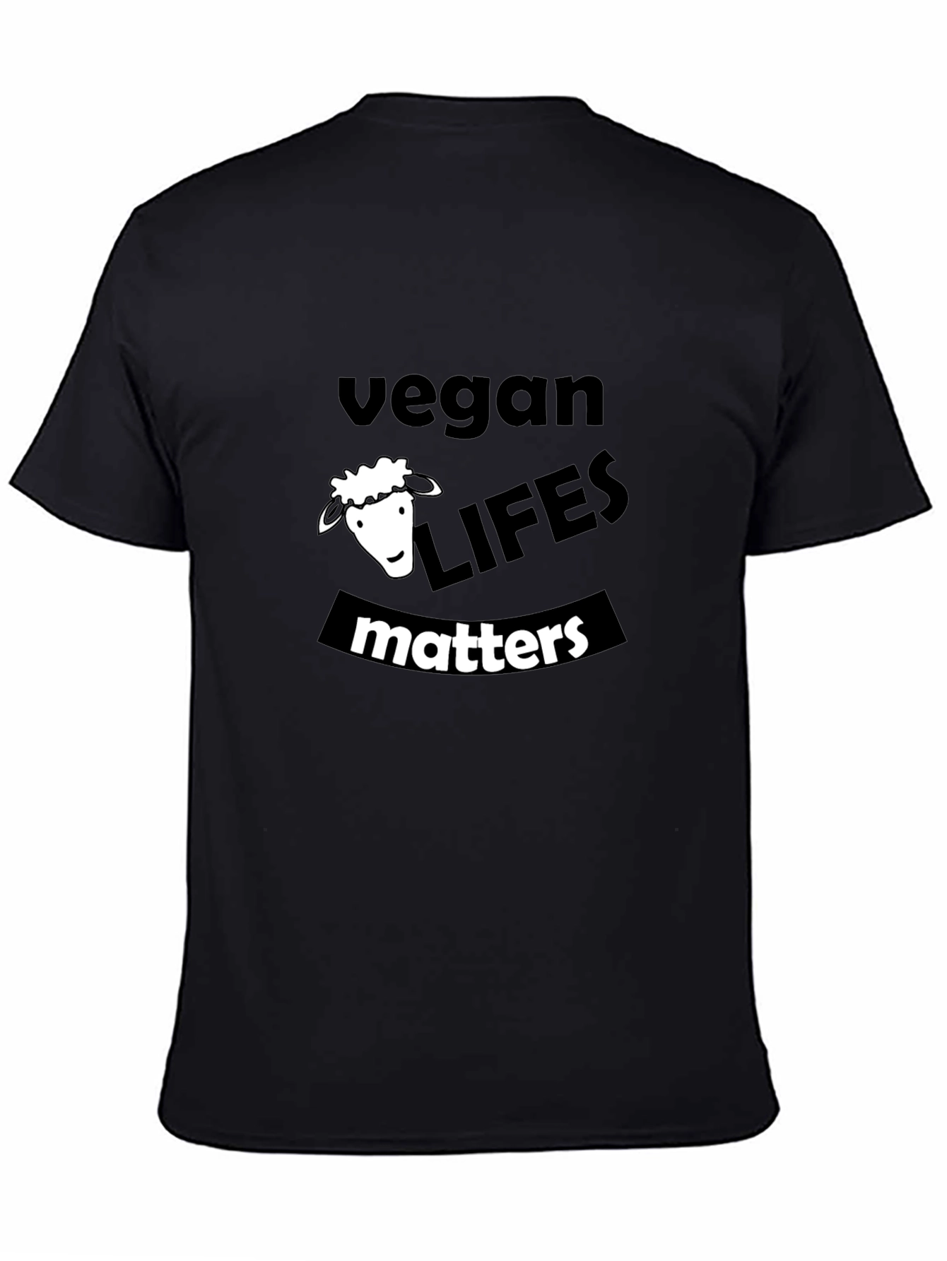 Vegan Life Matters Black T-Shirt