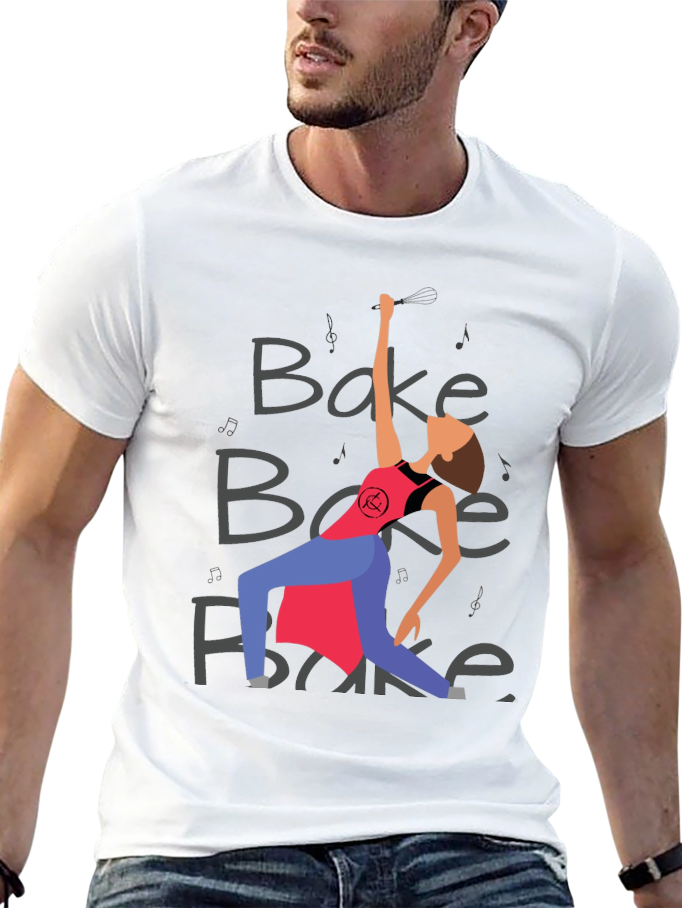 Bake T-Shirt: Stylish Graphic Tee for Baking Lovers
