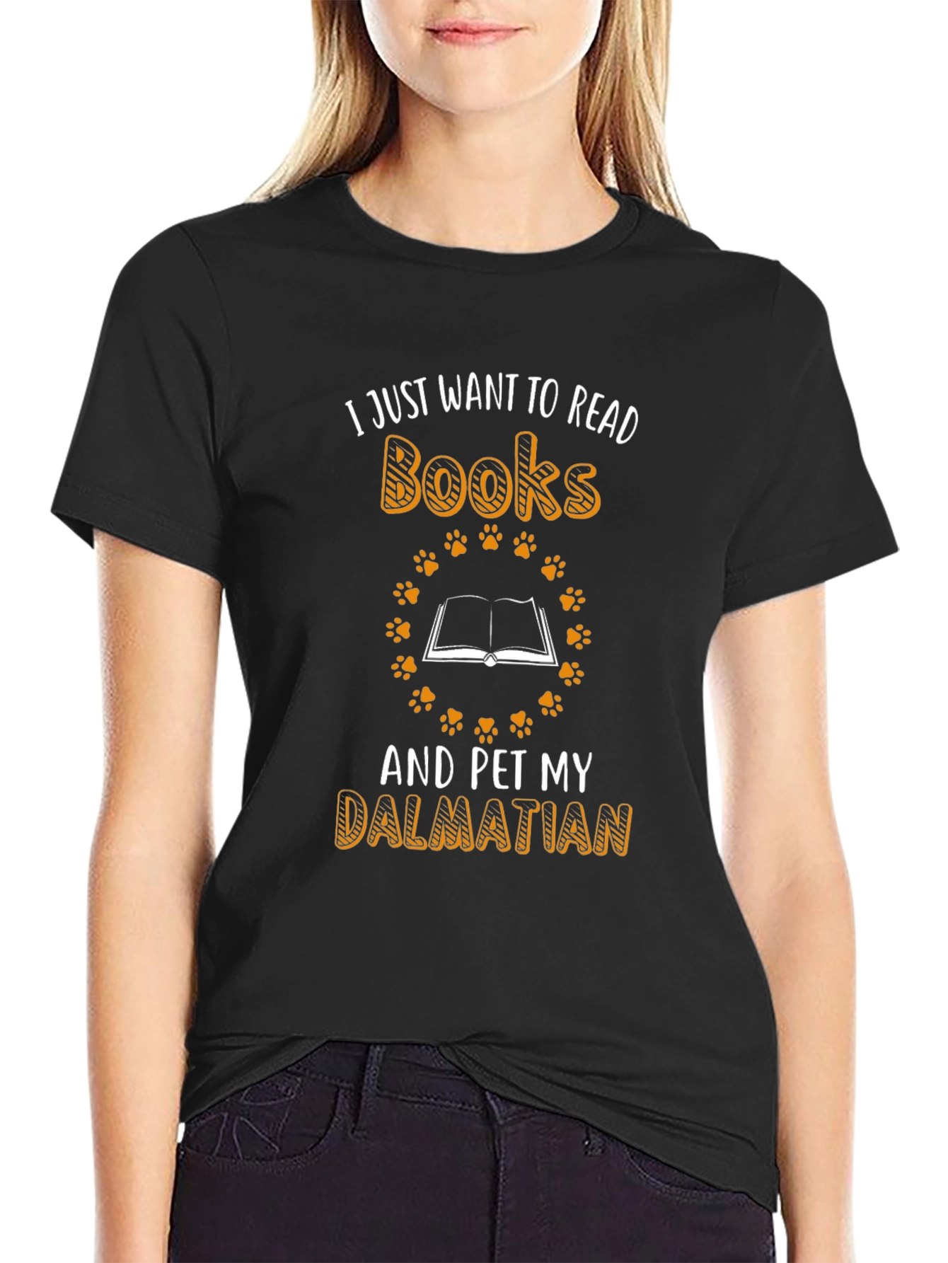 Read Books & Pet Dalmatian T-Shirt