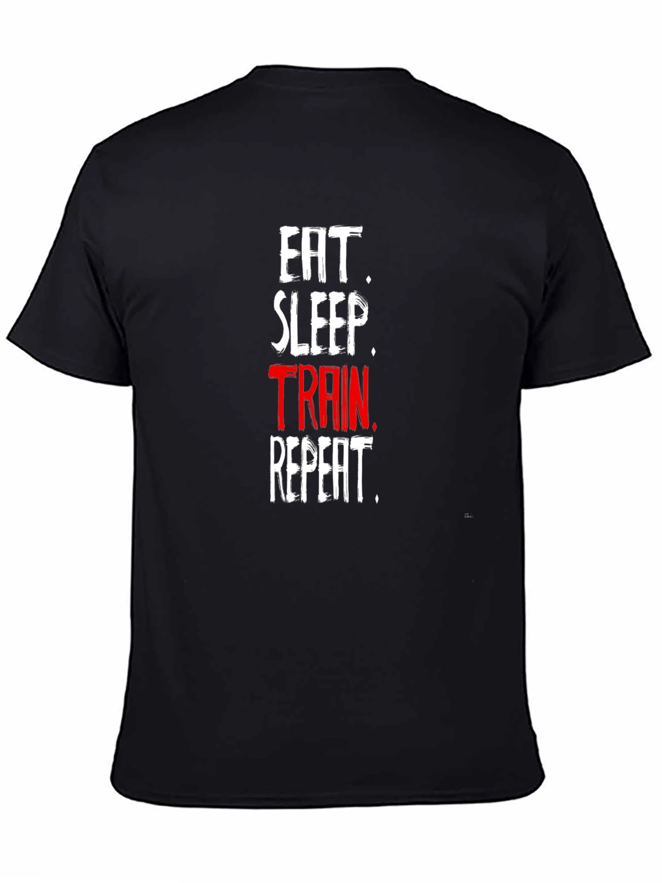 Eat Sleep Train Repeat Black T-Shirt