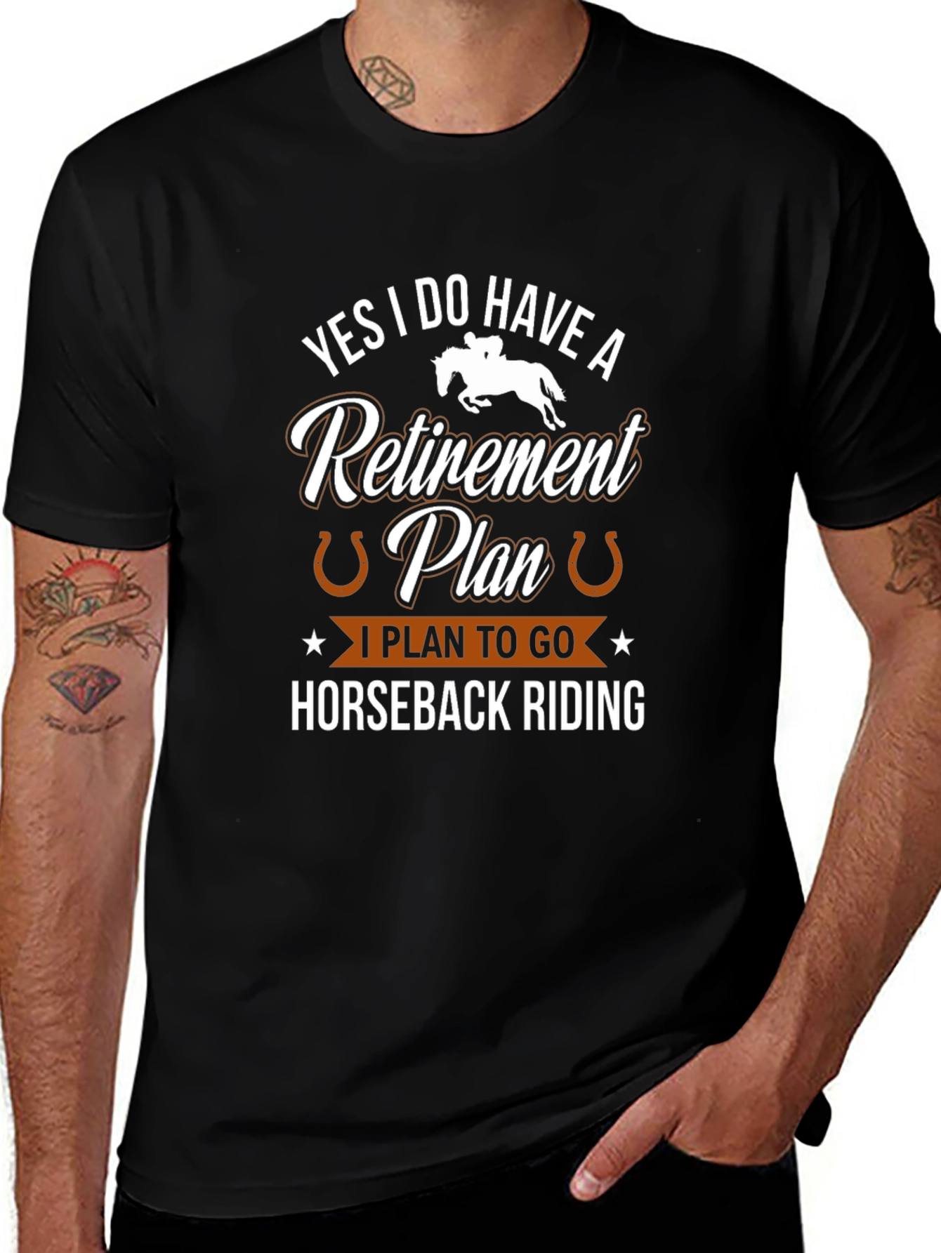 Horseback Riding Retirement Plan T-Shirt