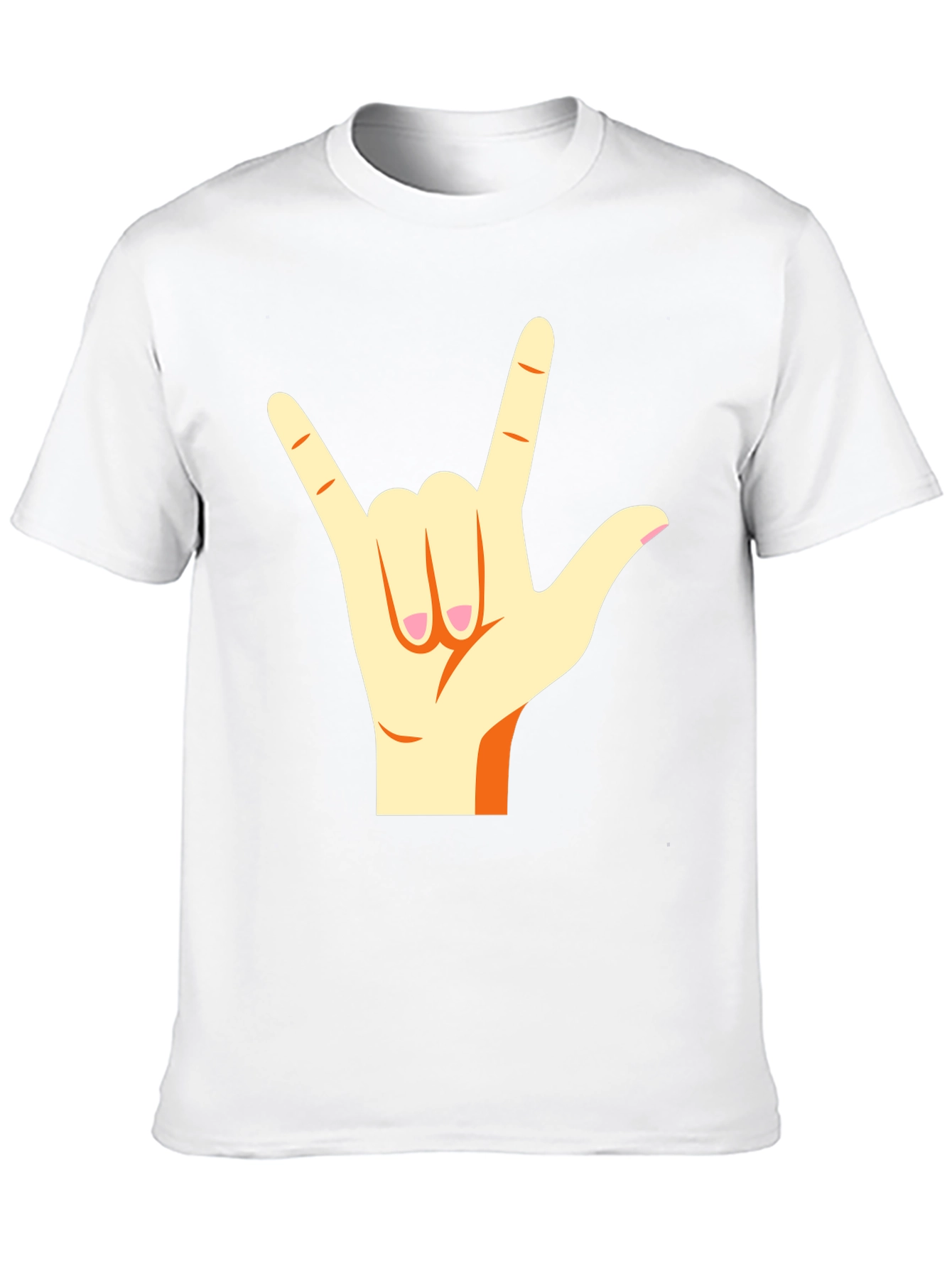 I Love You Hand Sign Black T-Shirt