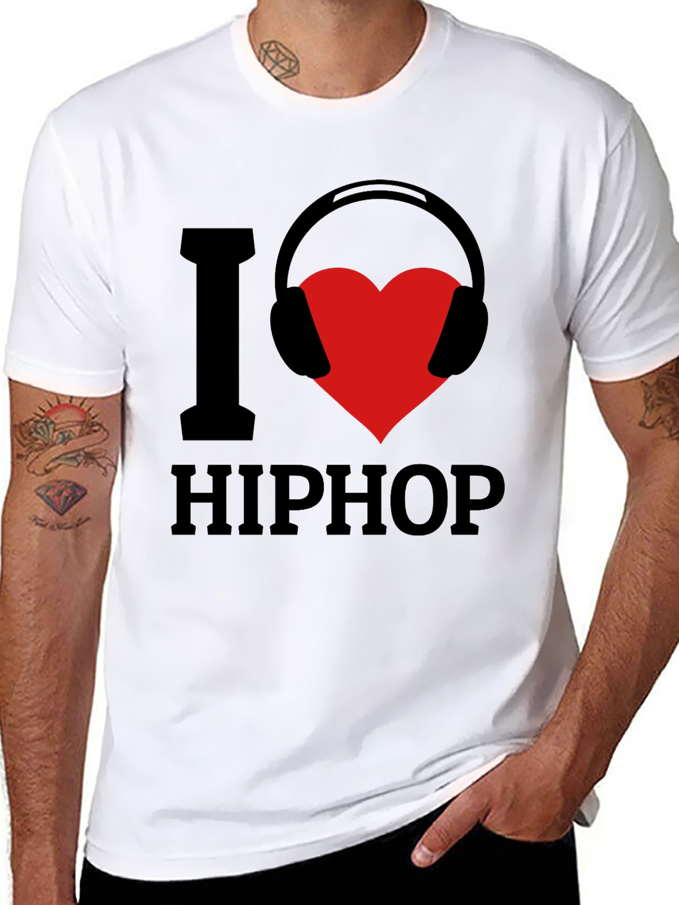 I Love Hip Hop Graphic T-Shirt