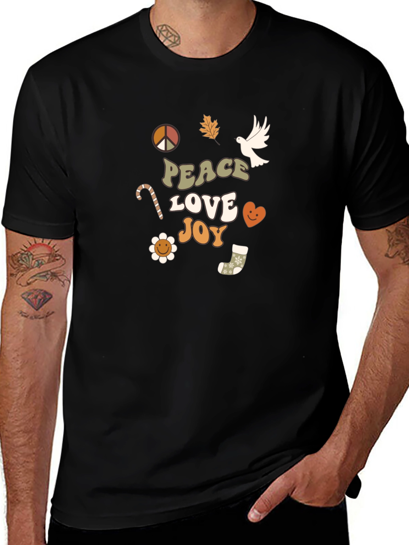 Peace Love Joy Graphic T-Shirt
