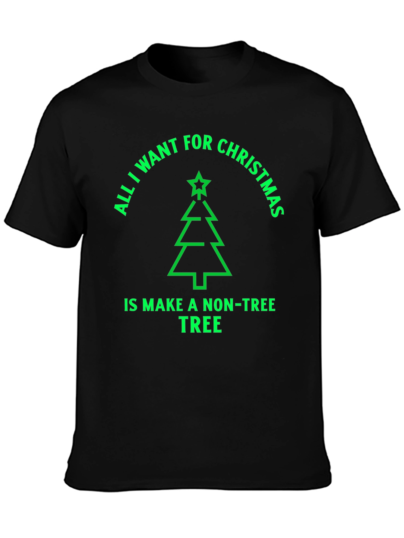 Funny Christmas Tree T-Shirt - Non-Tree