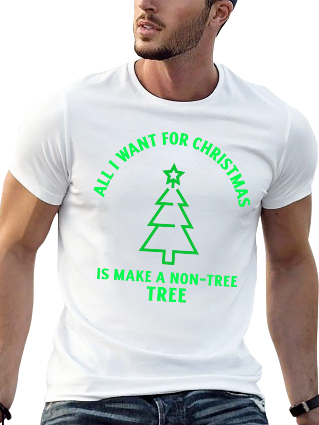 Funny Christmas Tree T-Shirt - Non-Tree
