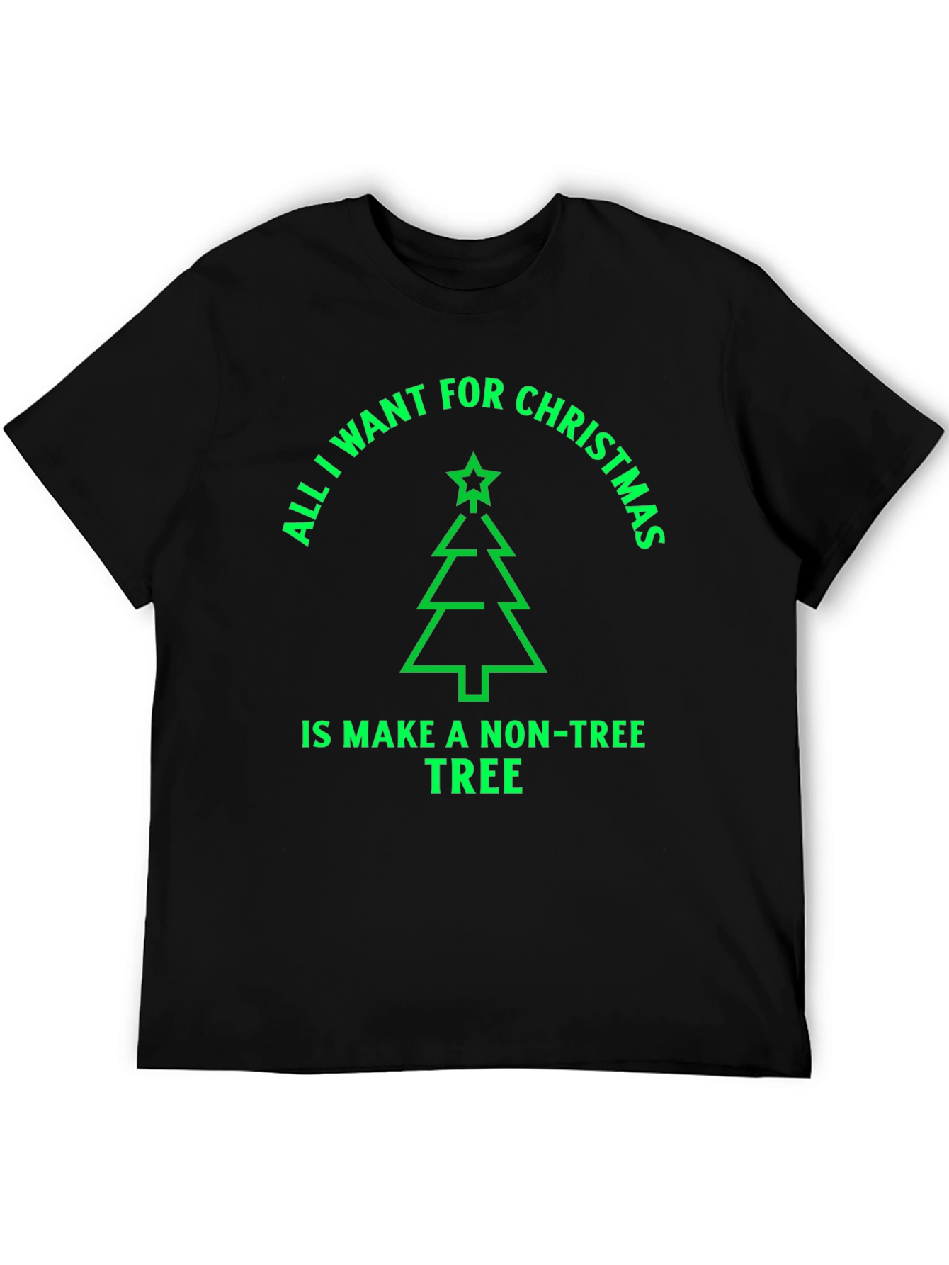 Funny Christmas Tree T-Shirt - Non-Tree