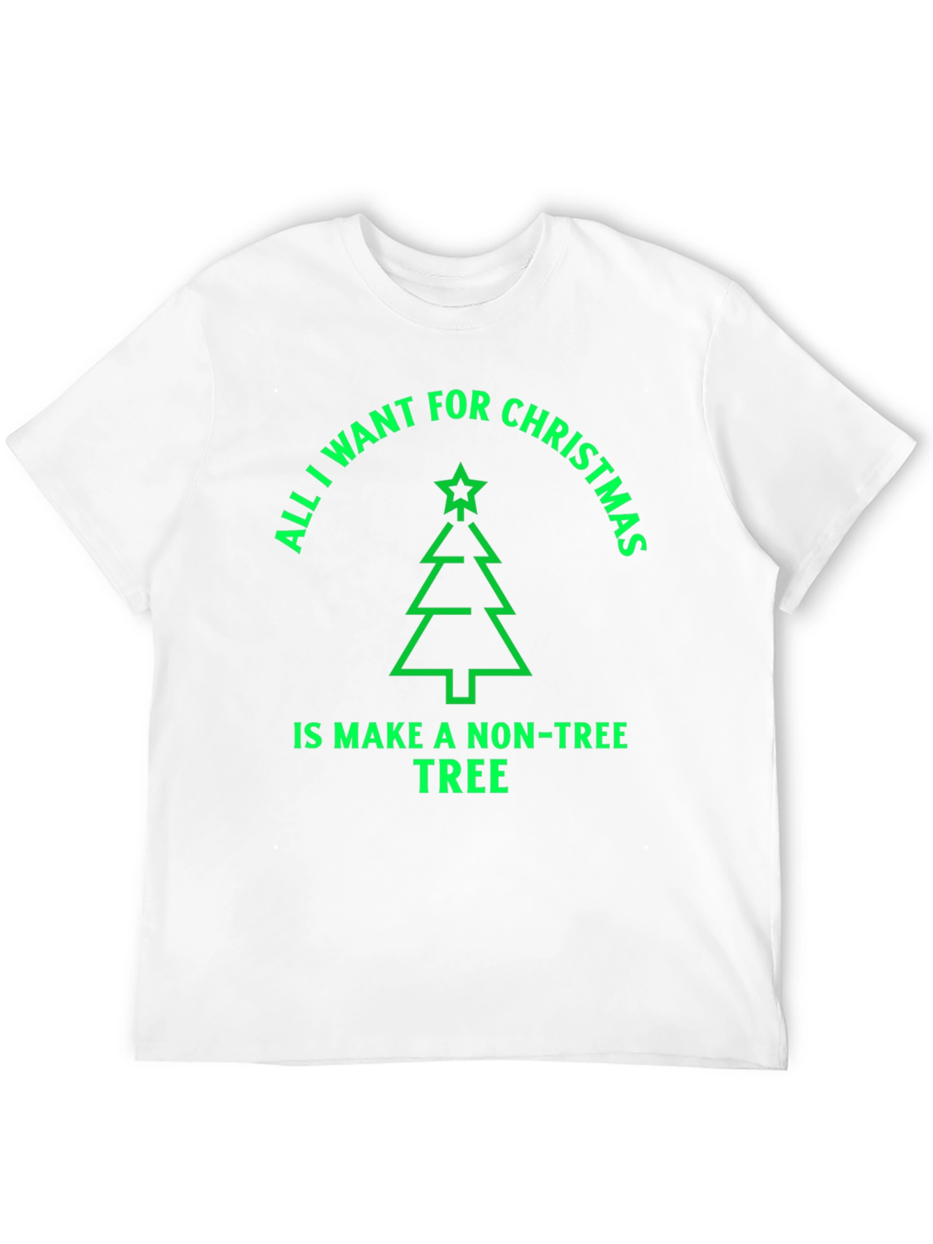 Funny Christmas Tree T-Shirt - Non-Tree