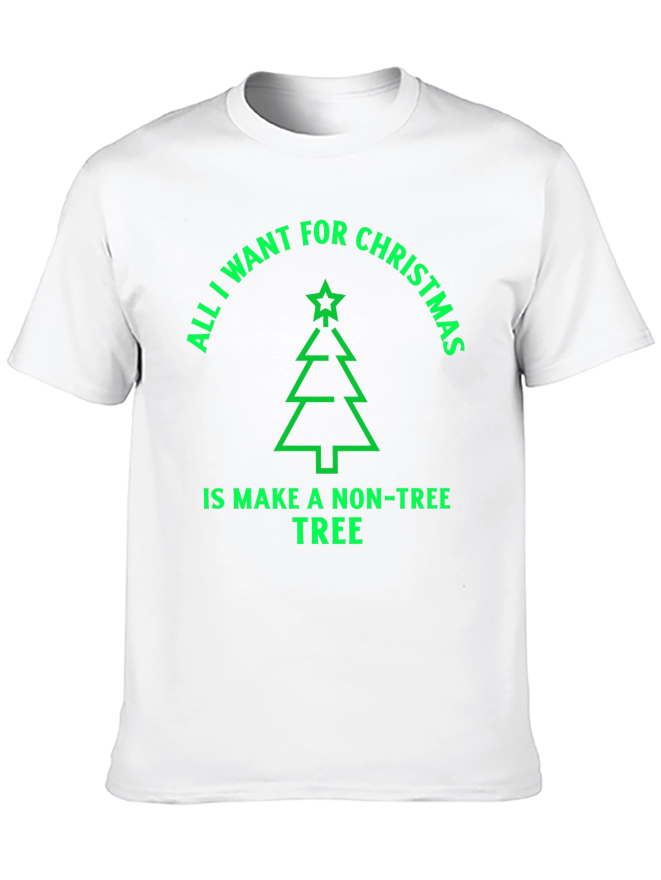 Funny Christmas Tree T-Shirt - Non-Tree