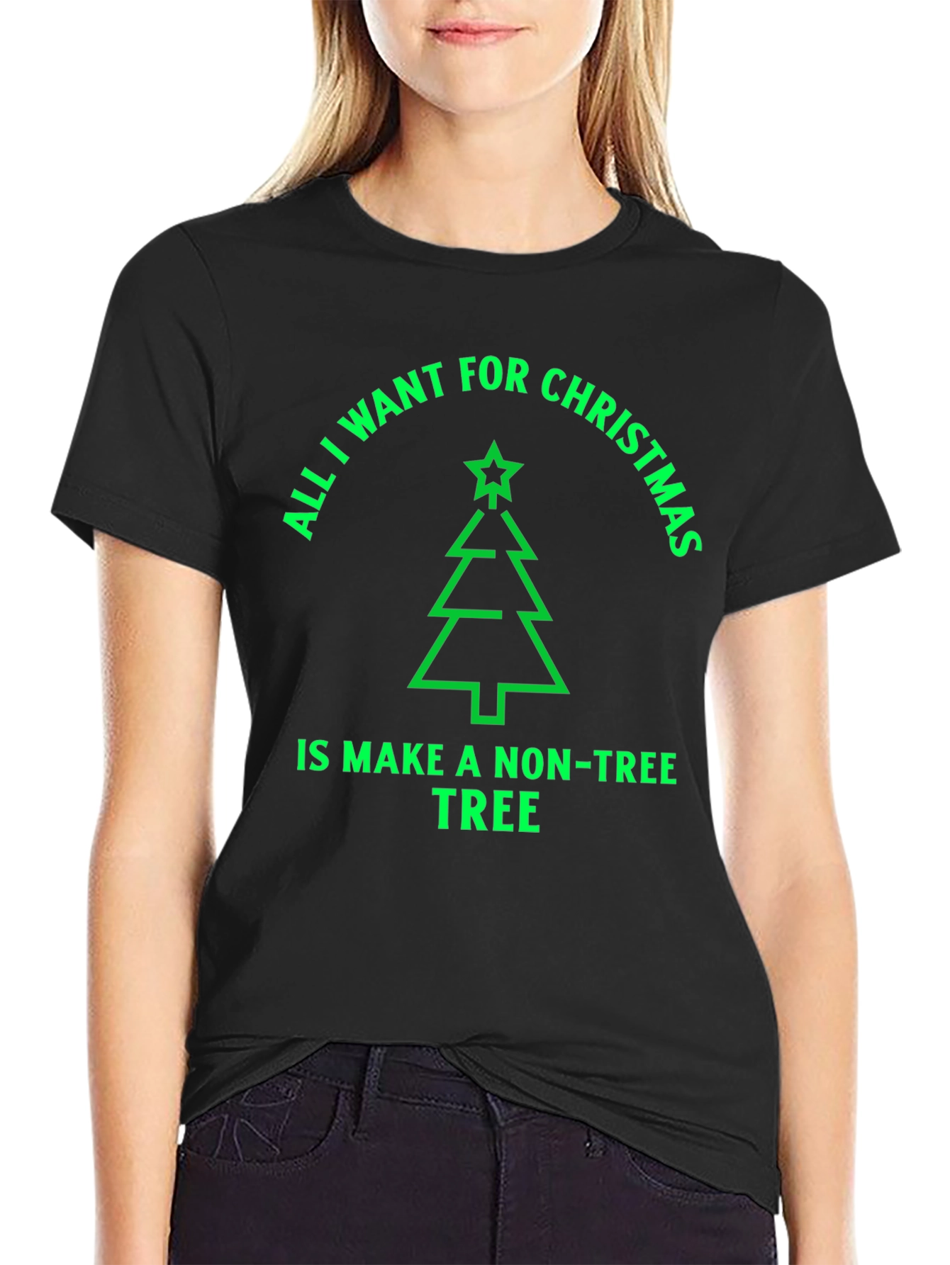 Funny Christmas Tree T-Shirt - Non-Tree