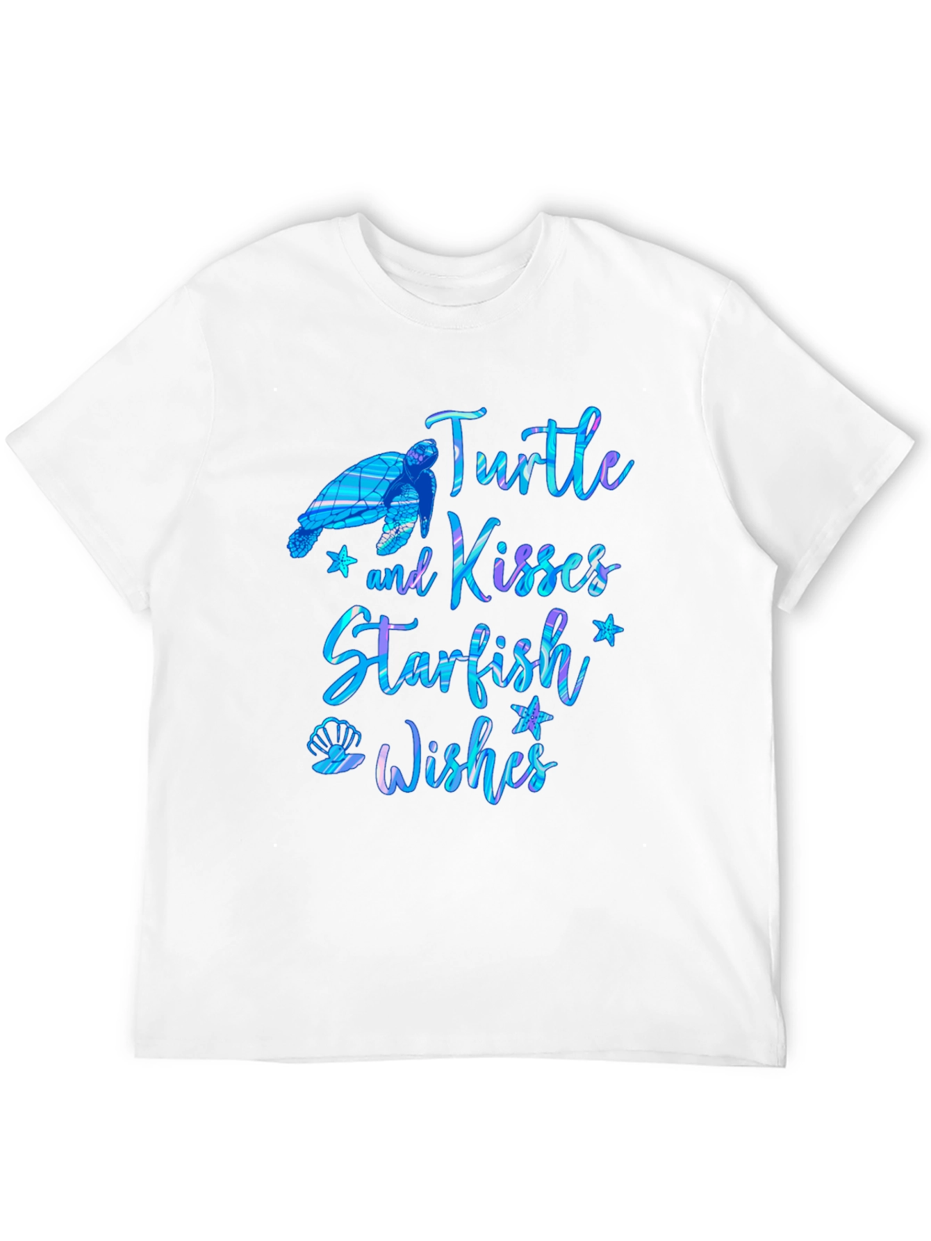 Turtle Kisses Starfish Wishes Graphic T-Shirt