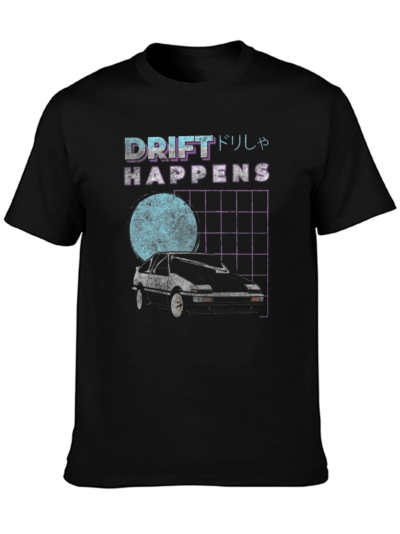 Drift Happens Graphic Tee - Retro Car Design