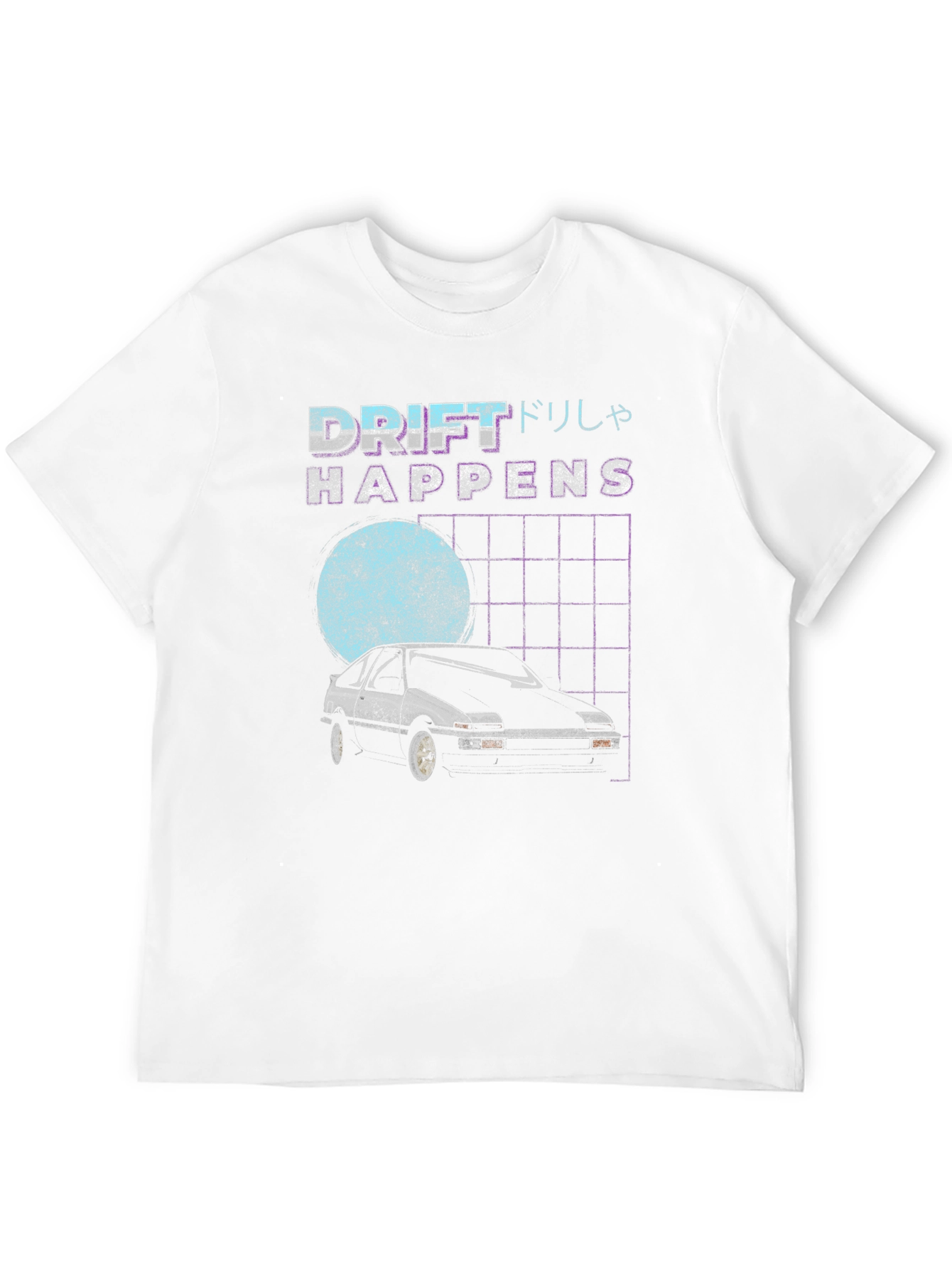 Drift Happens Graphic Tee - Retro Car Design