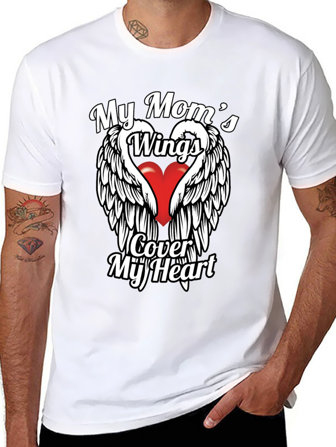 My Moms Wings Heart T-Shirt