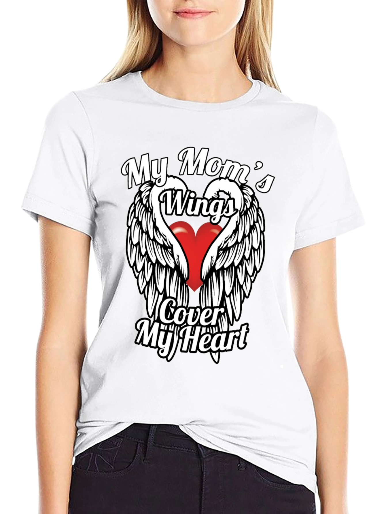 My Moms Wings Heart T-Shirt