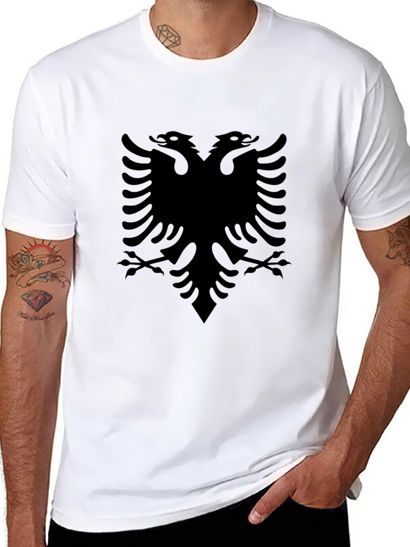 Albanian Eagle Black T-Shirt