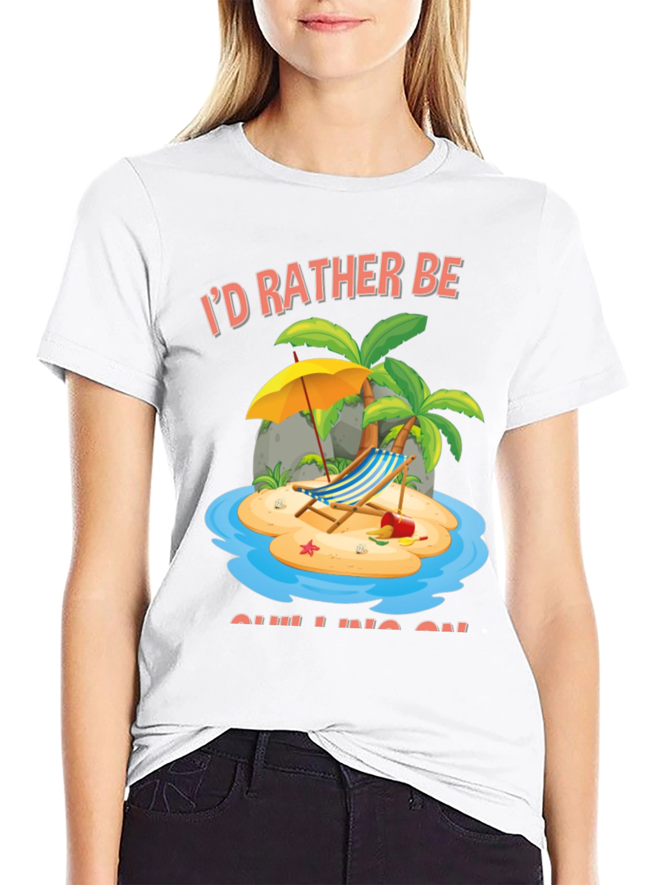 Id Rather Be Chilling Graphic T-Shirt