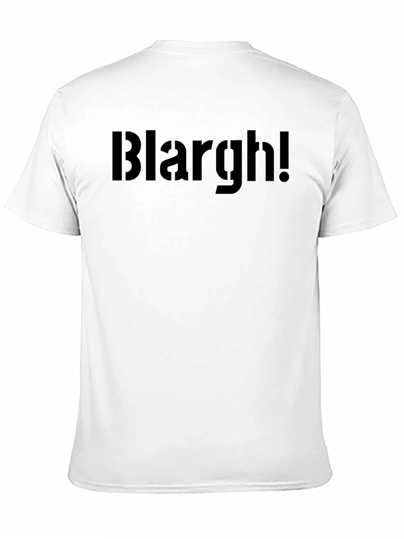 Blarght! Graphic Tee - Black Crew Neck T-Shirt