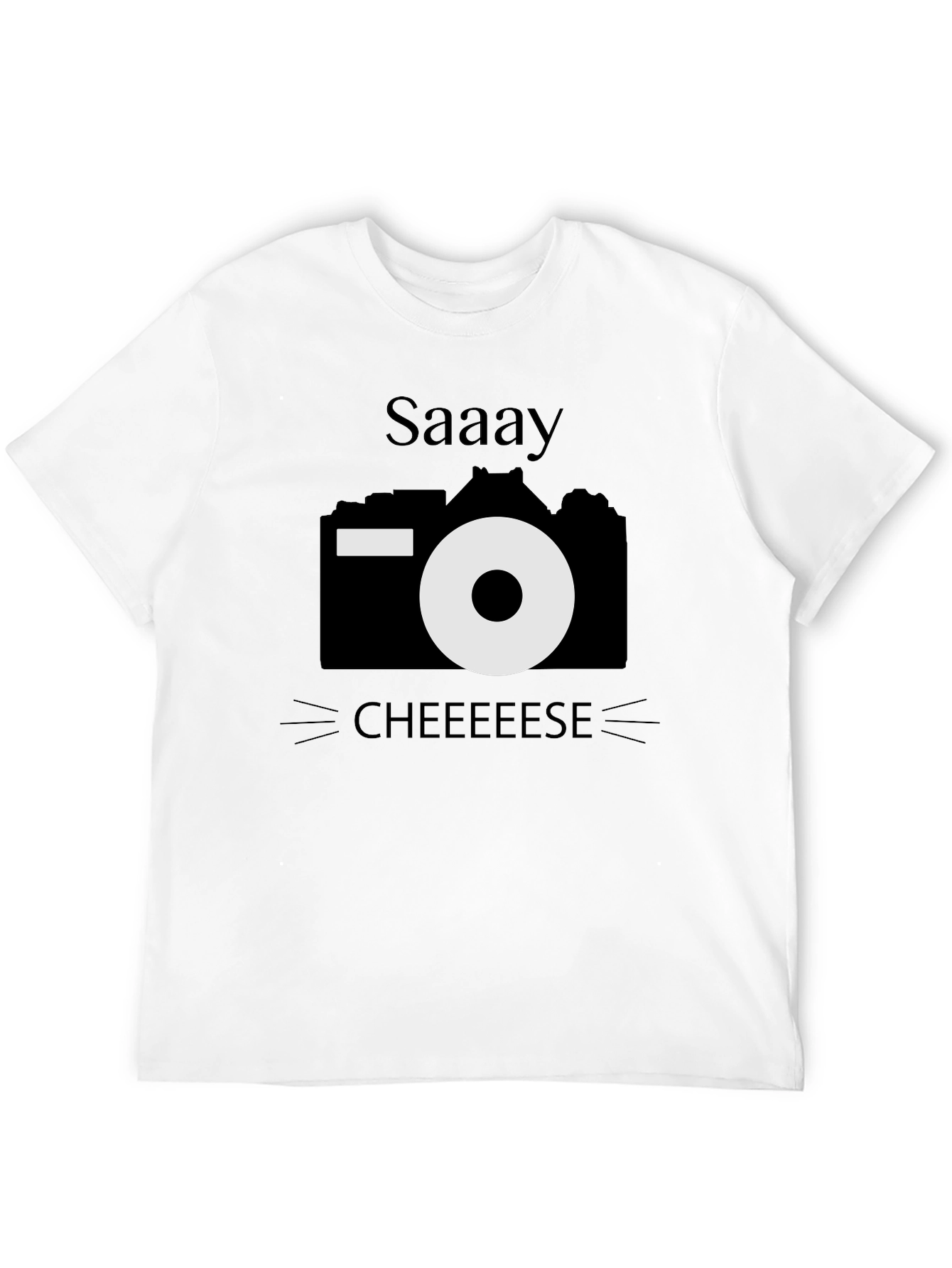 Say Cheese T-Shirt - Camera Graphic Tee