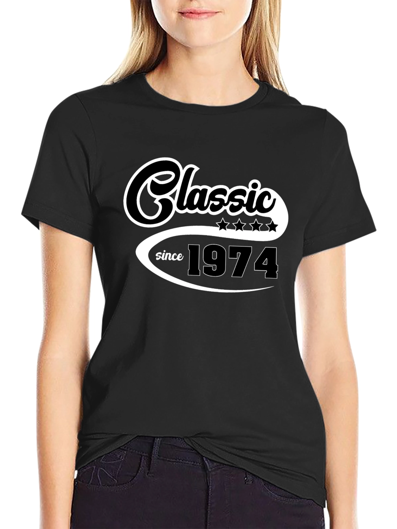 Classic Since 1974 Black T-Shirt