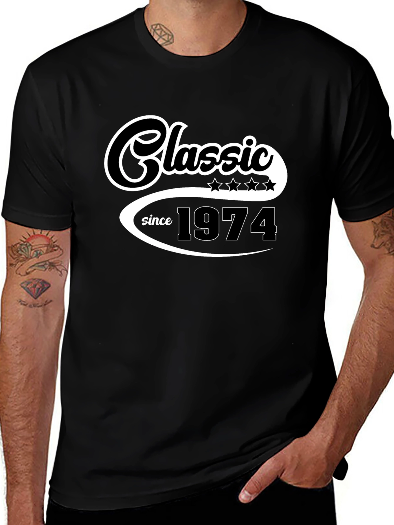 Classic Since 1974 Black T-Shirt