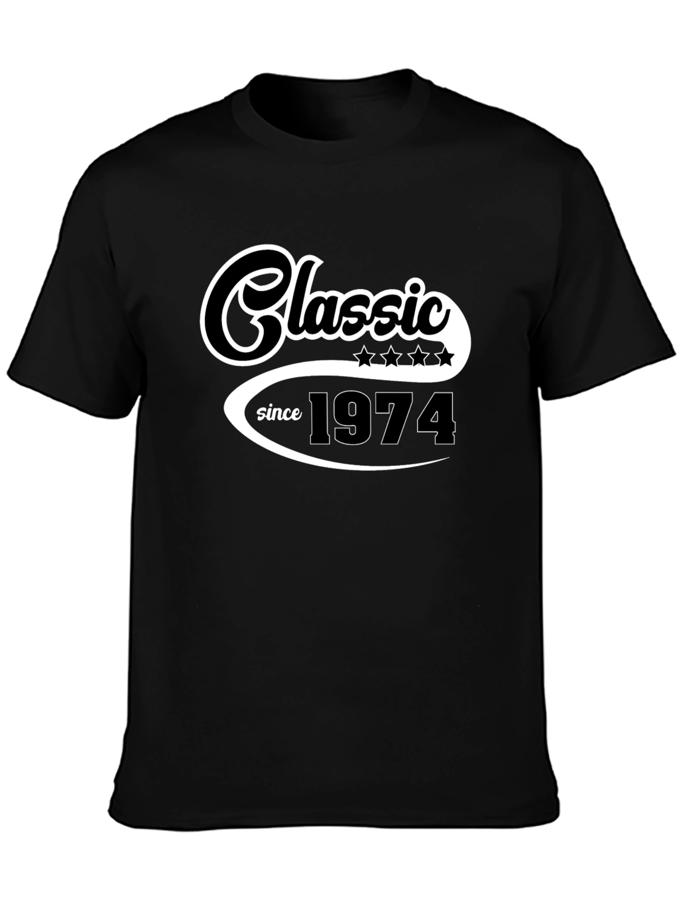 Classic Since 1974 Black T-Shirt