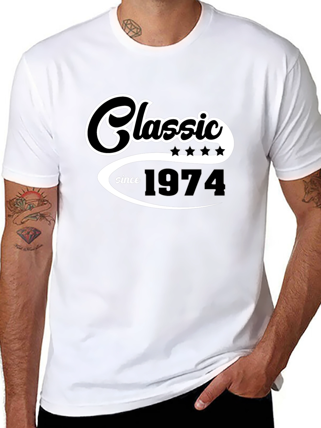 Classic Since 1974 Black T-Shirt