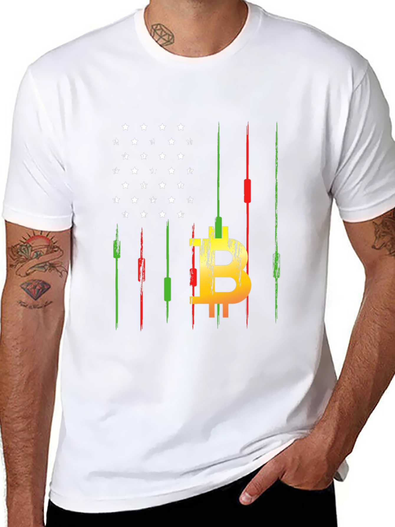 Bitcoin American Flag T-Shirt