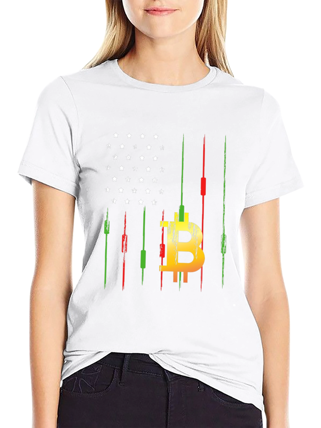 Bitcoin American Flag T-Shirt