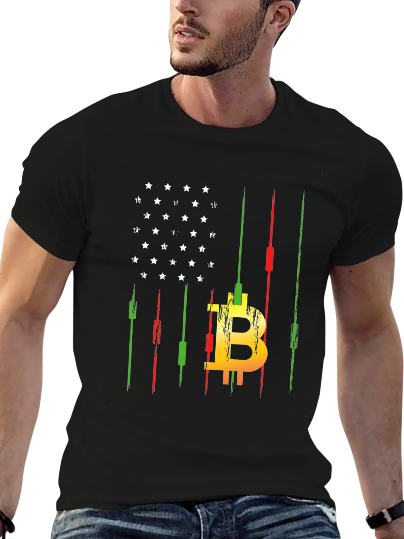 Bitcoin American Flag T-Shirt