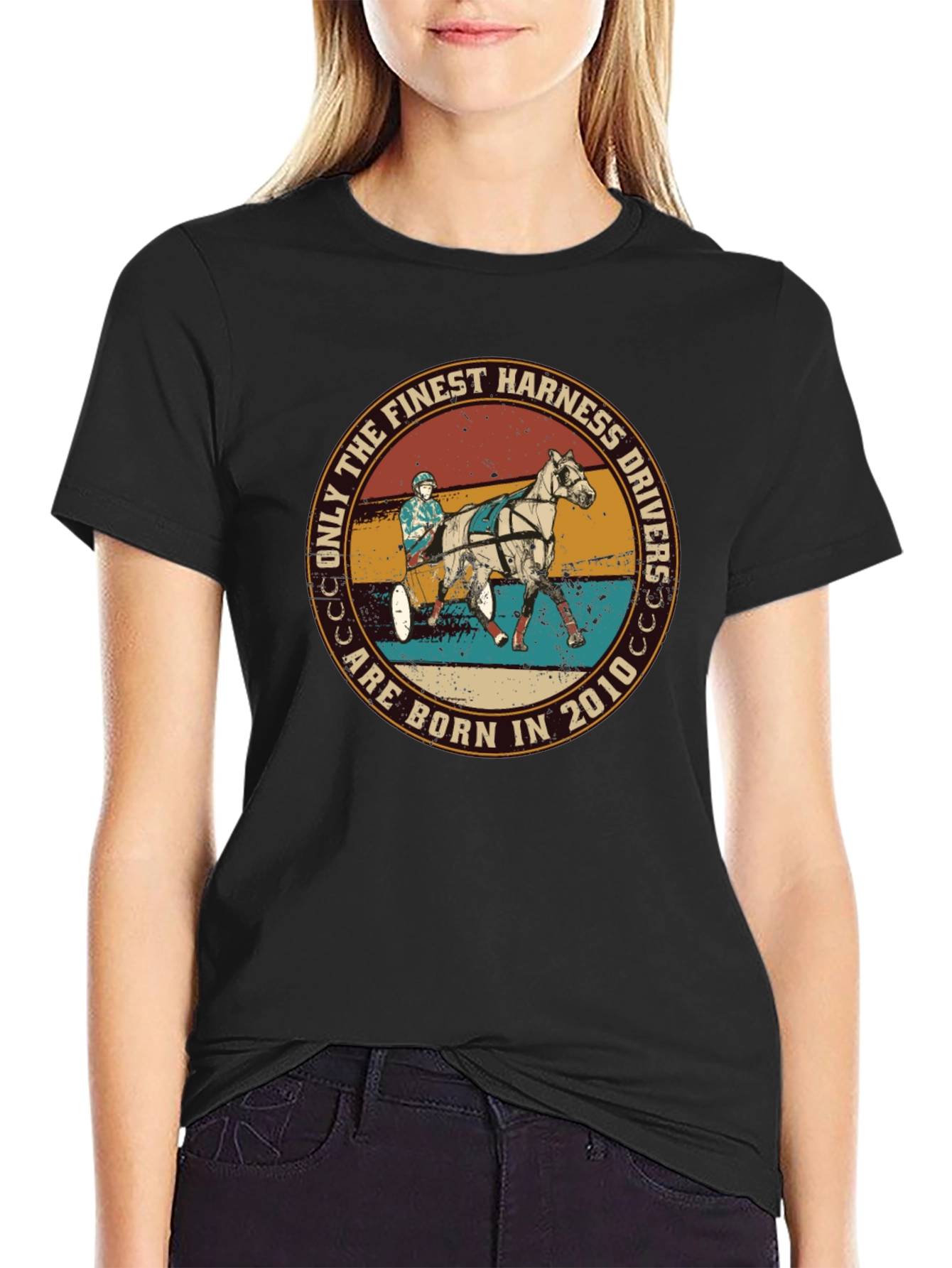 Finest Harness Drivers Born 2010 Graphic Tee
