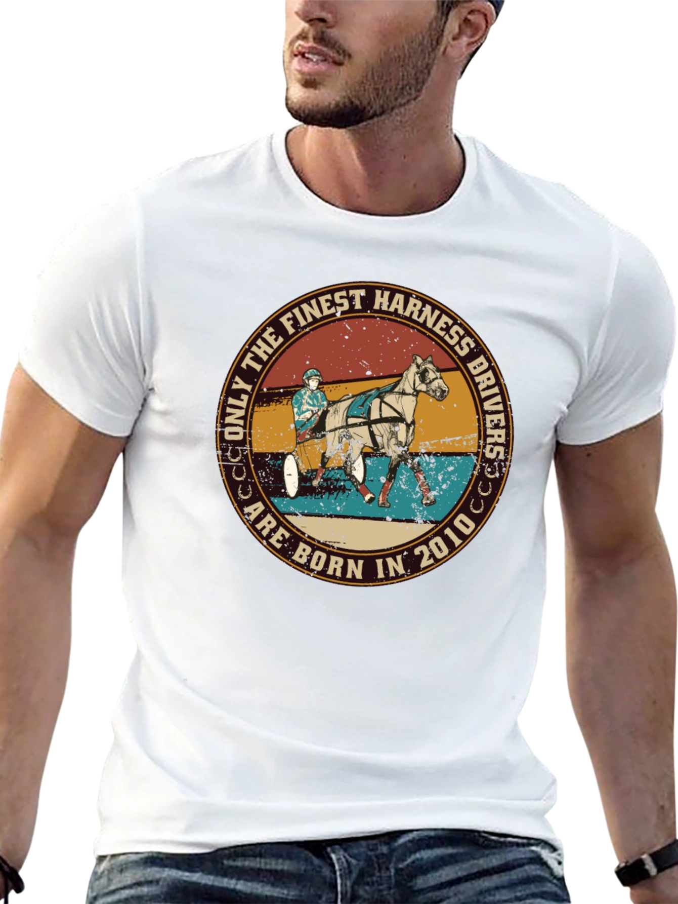Finest Harness Drivers Born 2010 Graphic Tee