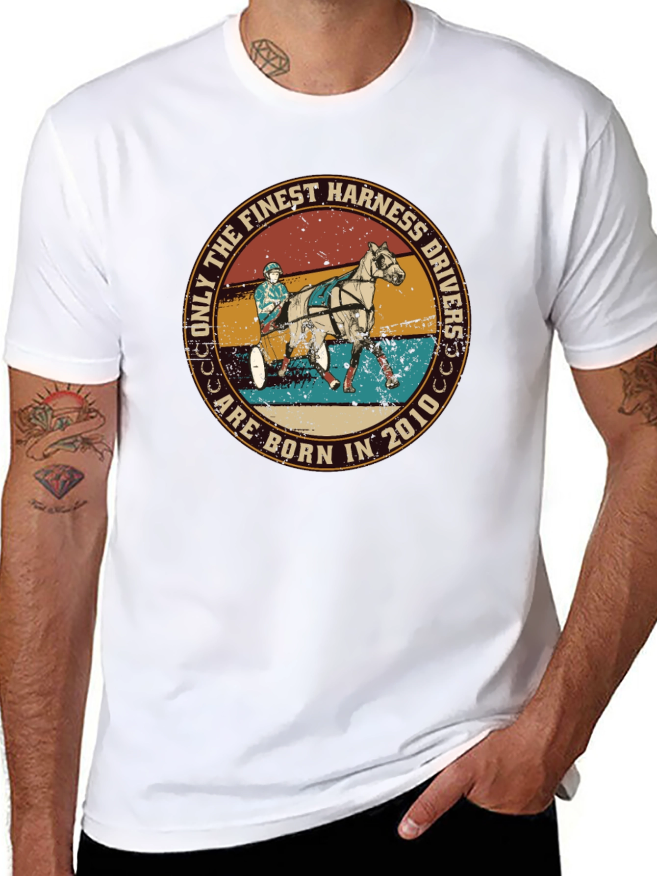 Finest Harness Drivers Born 2010 Graphic Tee