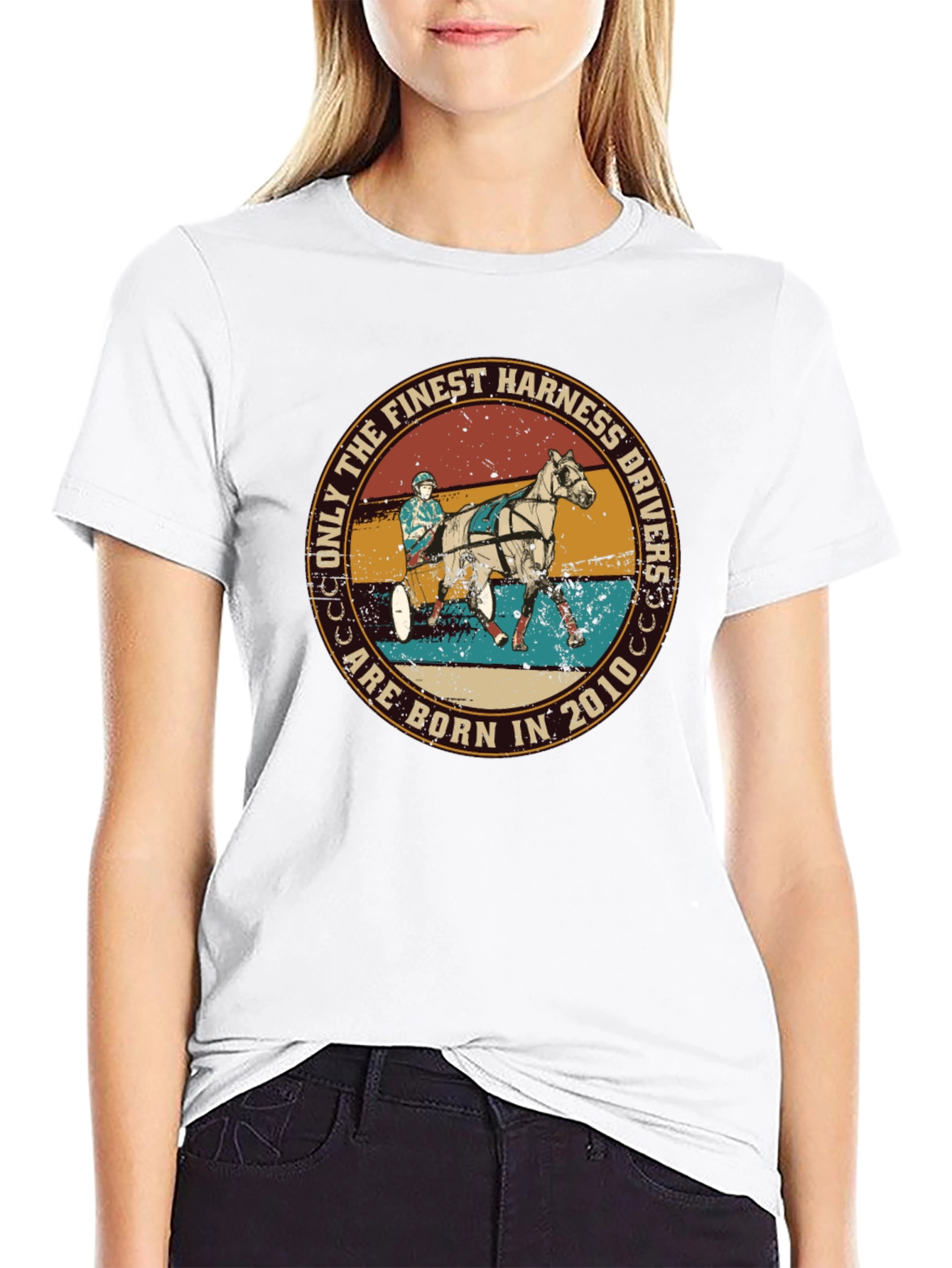 Finest Harness Drivers Born 2010 Graphic Tee