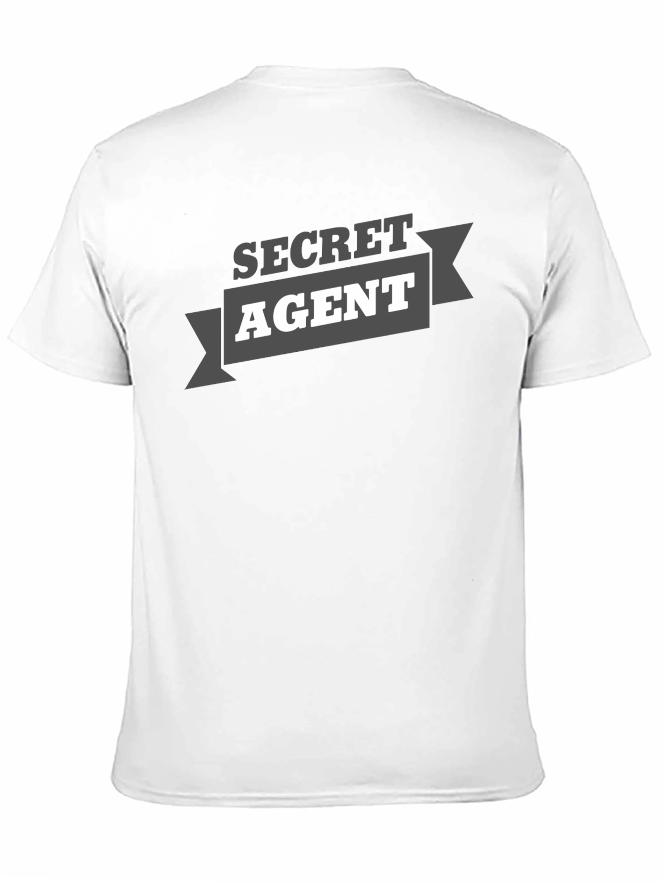 Secret Agent Graphic Tee - Black Cotton T-Shirt